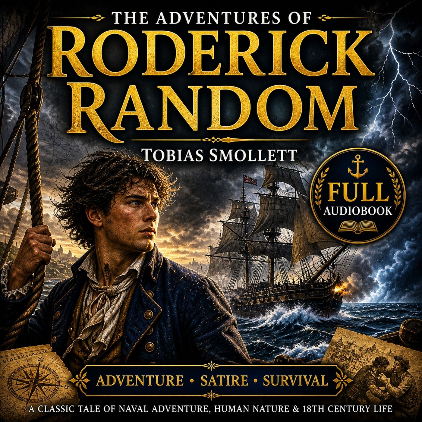 The Adventures of Roderick Random by Tobias Smollett | Full Audiobook 📖 Classic Naval Adventure & Satirical Masterpiece Part 1