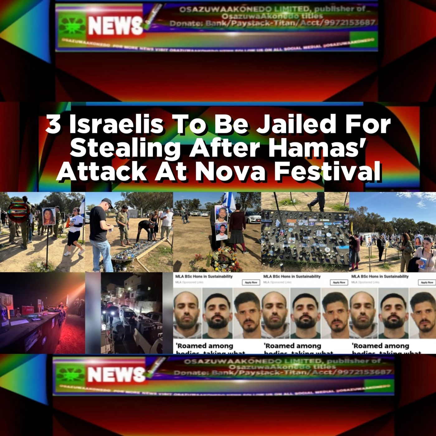 3 Israelis To Be Jailed For Stealing After Hamas' Attack At Nova Festival episode artwork