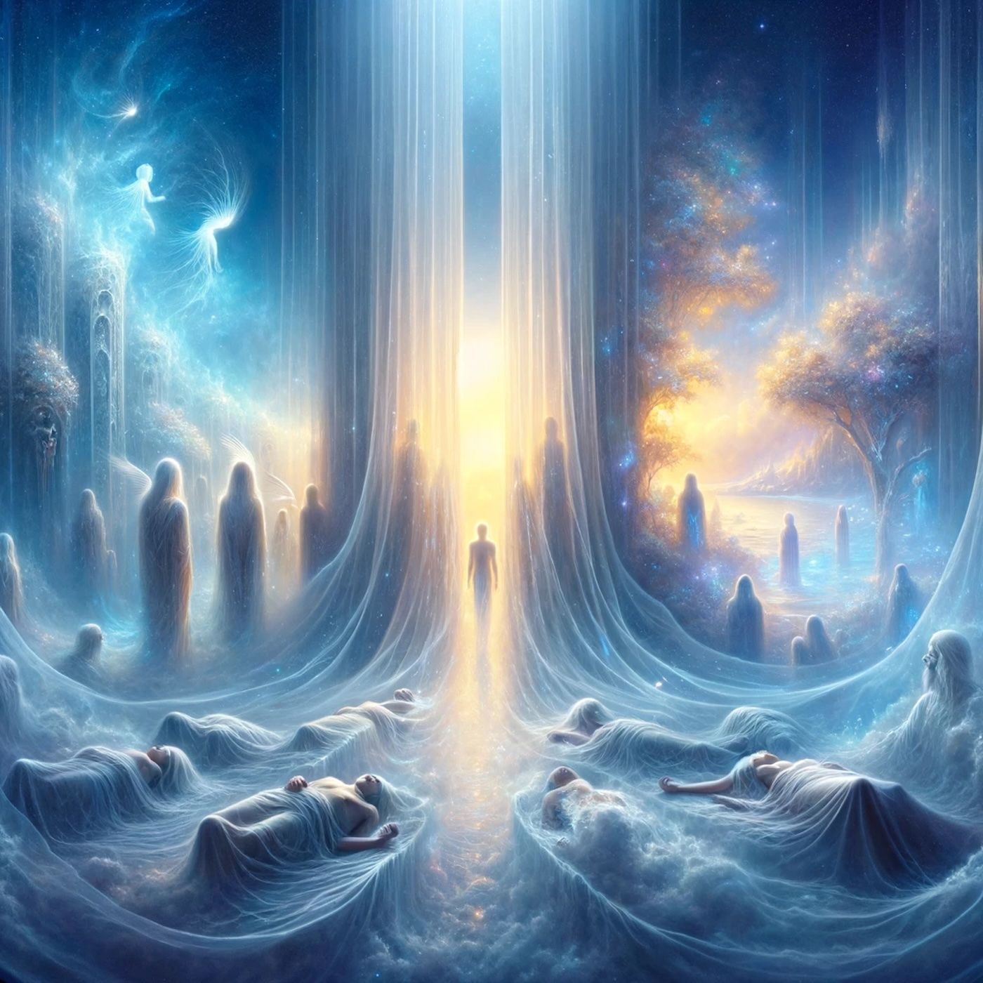 "Death is the veil which those who live call life; they sleep, and it is lifted." episode artwork