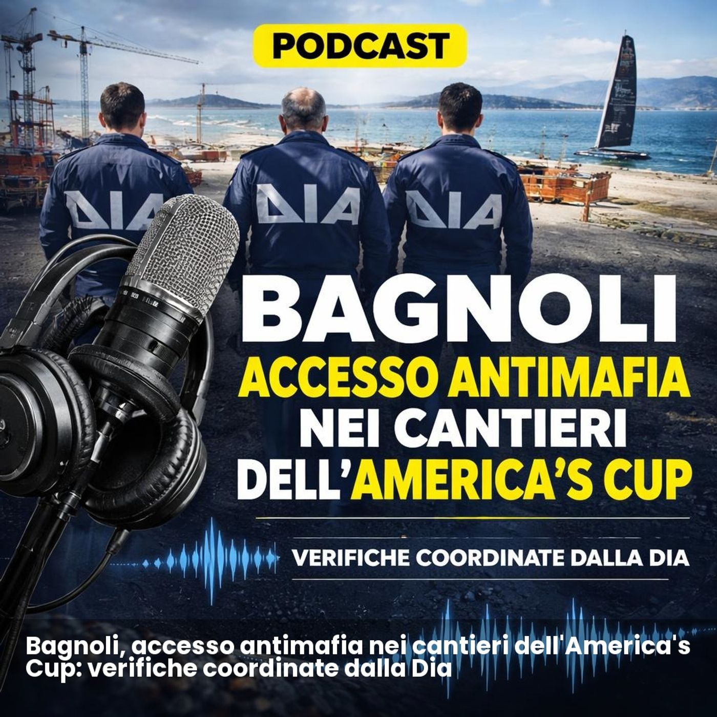 Bagnoli, accesso antimafia nei cantieri dell'America's Cup: verifiche coordinate dalla Dia episode artwork
