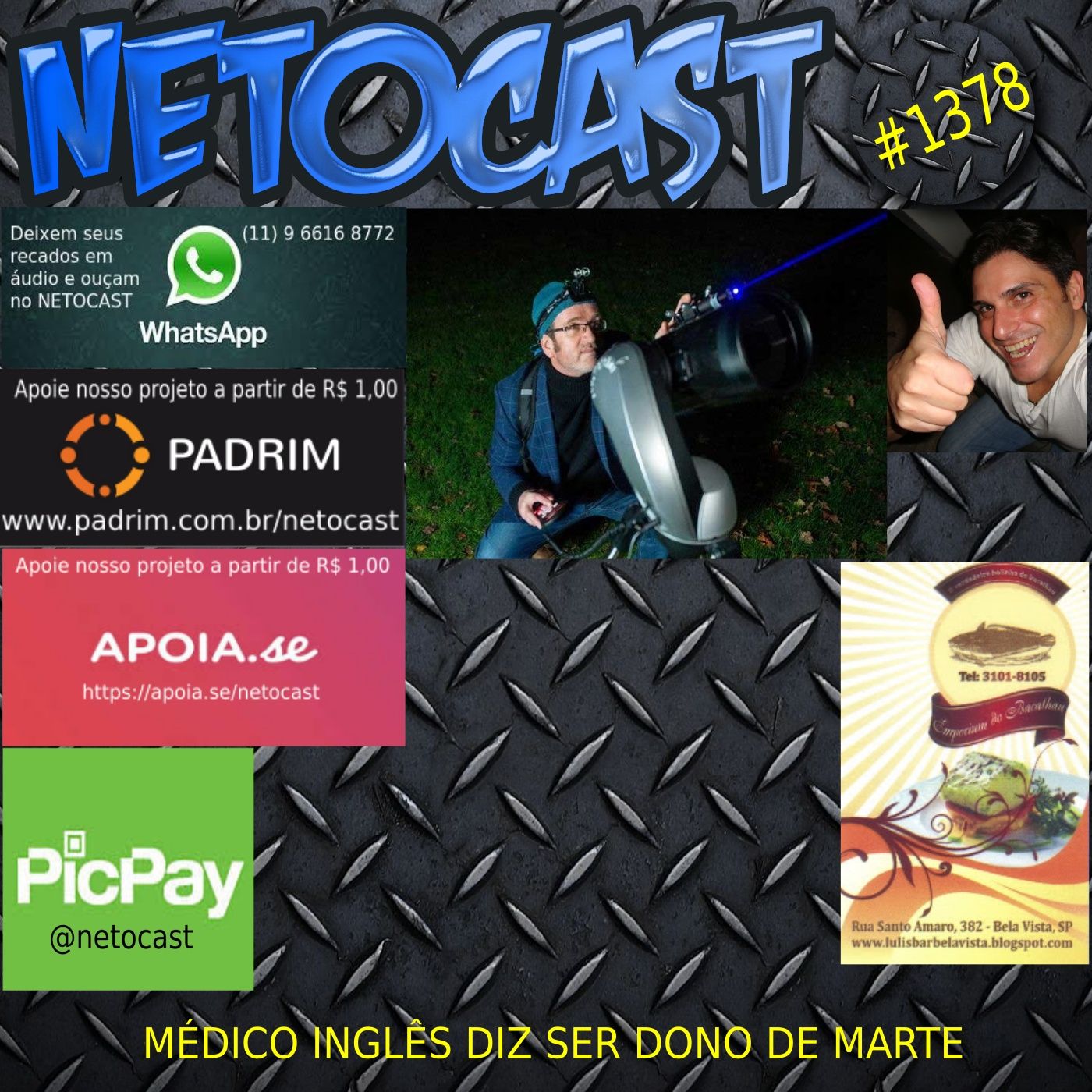 NETOCAST 1378 DE 01/12/2020 - CURIOSIDADES - Médico inglês diz ser dono de Marte