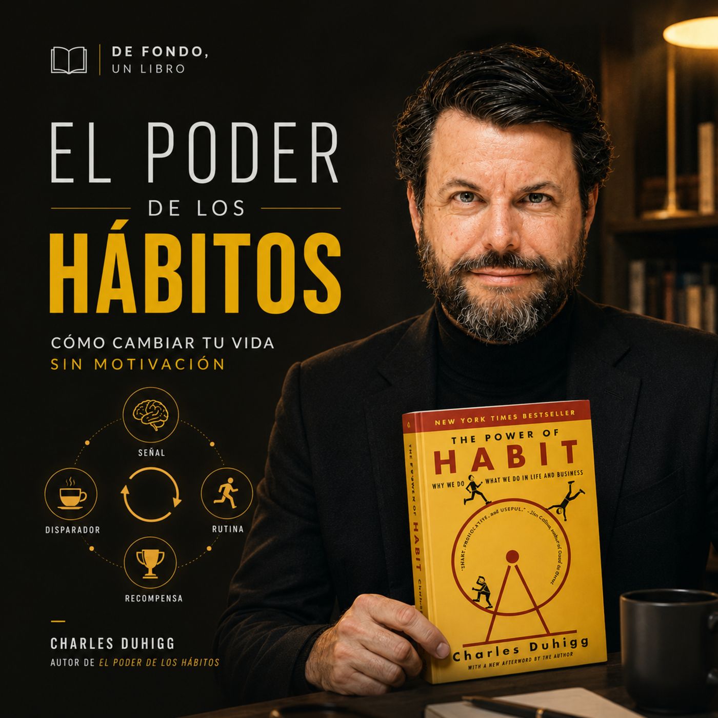 De fondo un libro