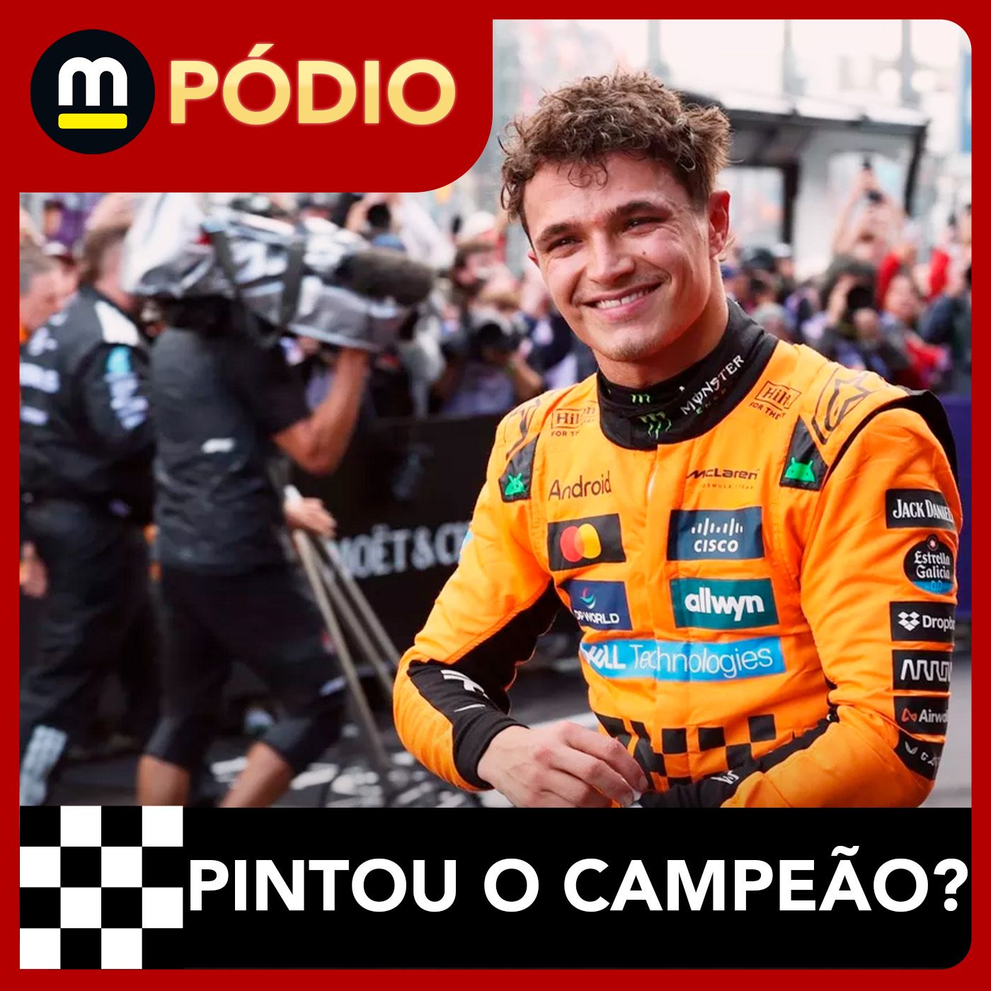 Norris segura Max e vence! Piastri ERRA. Bortoleto BATE em caos da chuva australiana; Hamilton 10º episode artwork