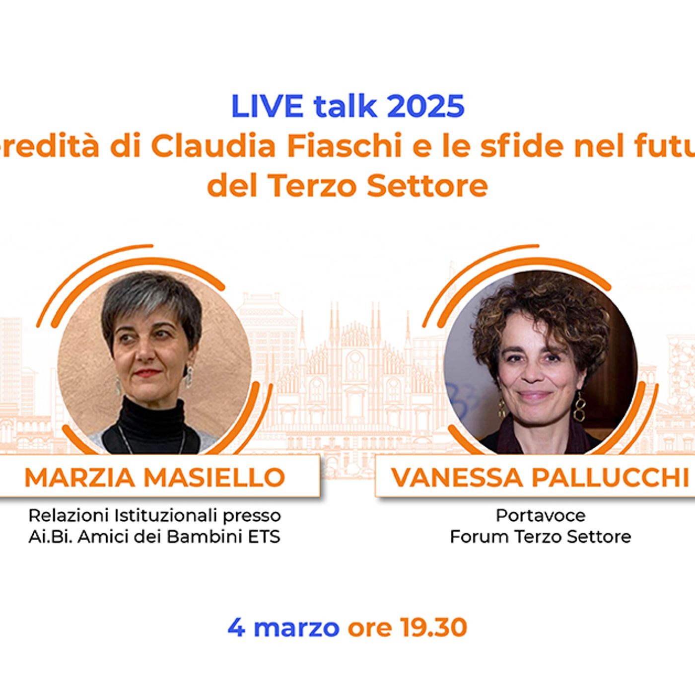 FarisTALK 2025, ospite Vanessa Pallucchi. L'eredità di Claudia Fiaschi e le sfide nel futuro del Terzo Settore FarisTALK 2025, ospite Vanessa Pallucchi. L'eredità di Claudia Fiaschi e le sfide nel futuro del Terzo Settore