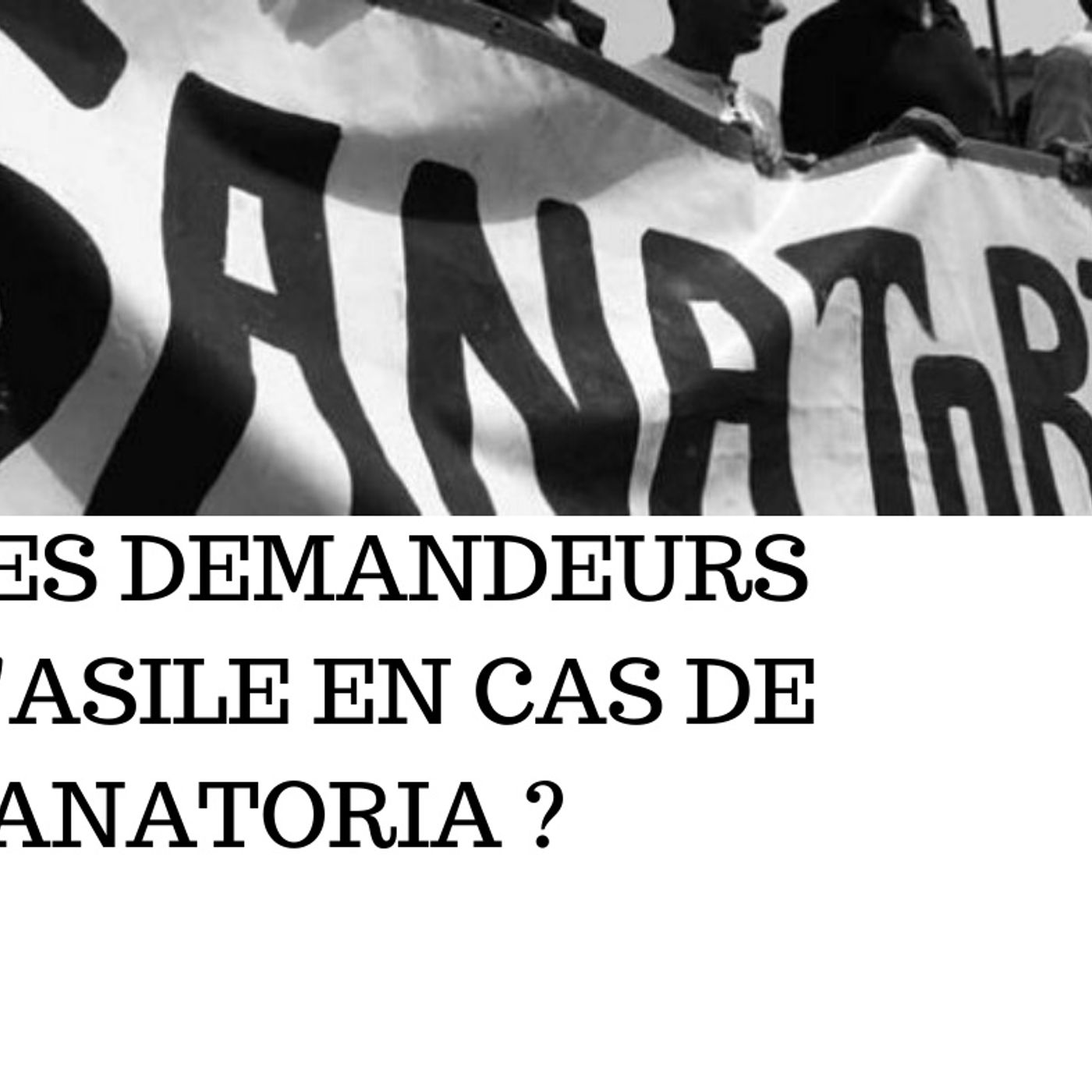 LES DEMANDEURS D'ASILE EN CAS DE SANATORIA. episode artwork