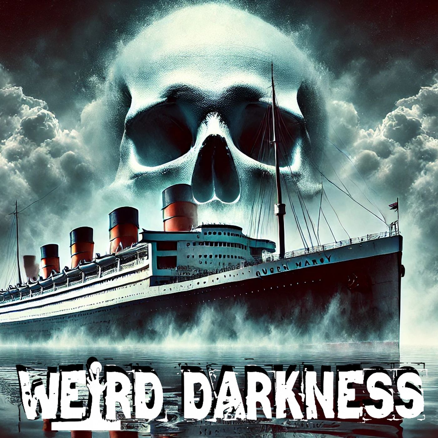 cover of episode “THE QUEEN MARY: THE GREY GHOST WITH A HAUNTED HISTORY” and More True Tales! #WeirdDarkness