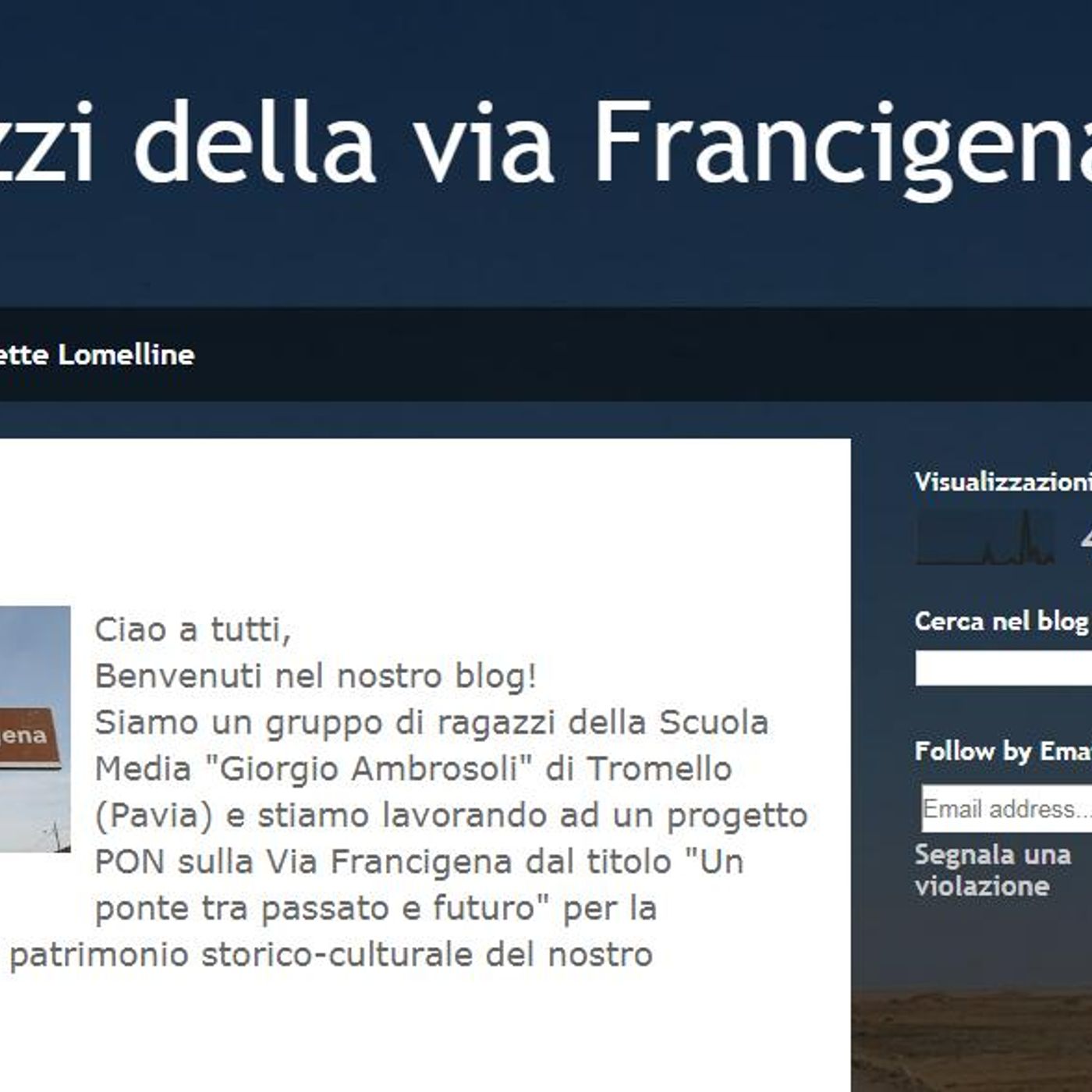 I ragazzi del Via Francigena