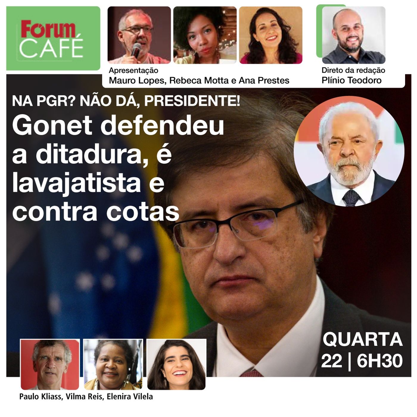 Paulo Gonet, favorito para a PGR, defendeu a ditadura, é lavajatista e contra cotas | Fórum Café