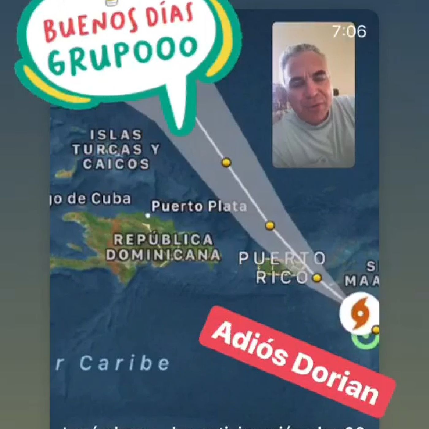 Lavándose... las noticias.