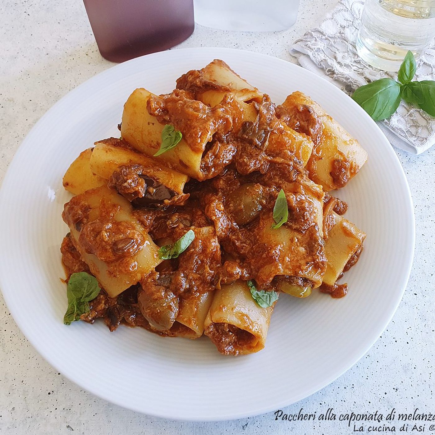 Paccheri con caponata di melanzane e pecorino episode artwork
