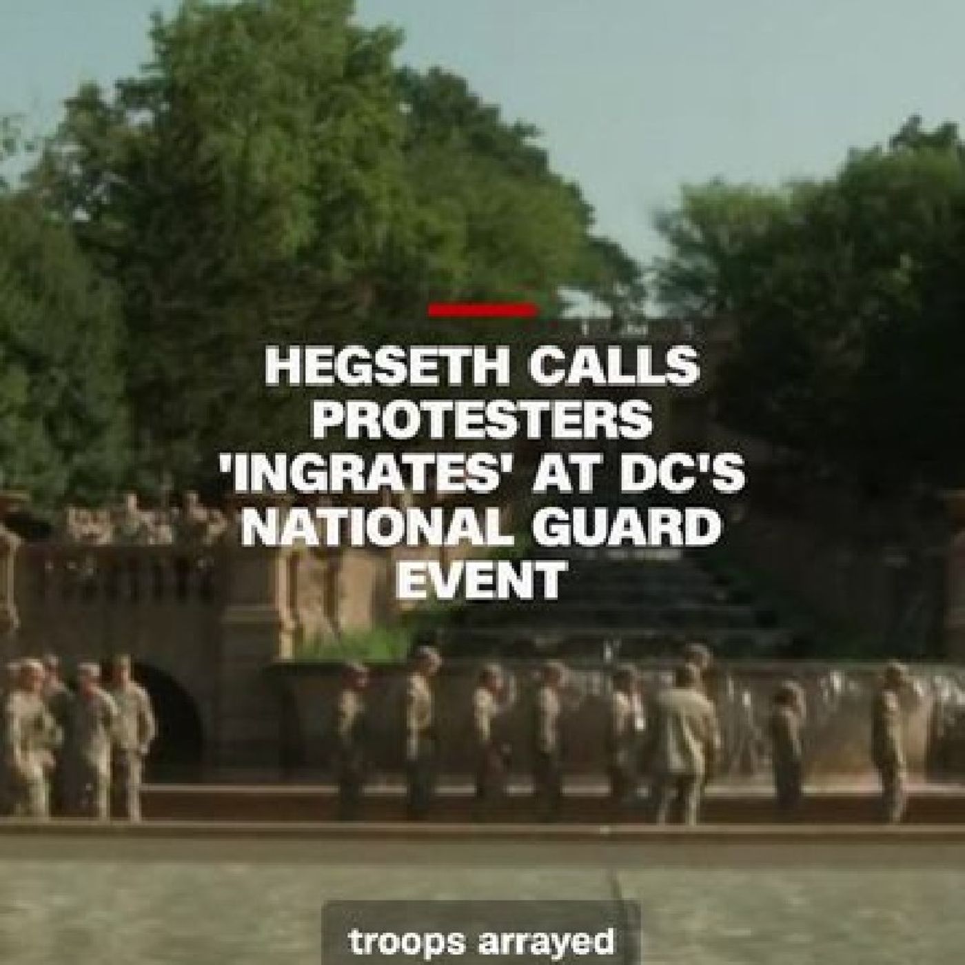 Trump administration officials praised the National Guard's deployment in Washington, DC, calling it a success in reducing crime. The ceremo episode artwork