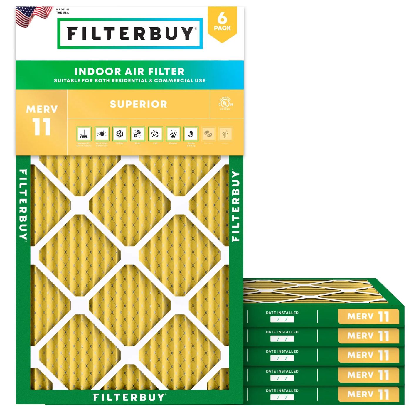 Best MERV 11 16x27x1 Furnace & HVAC Air Conditioner Filters