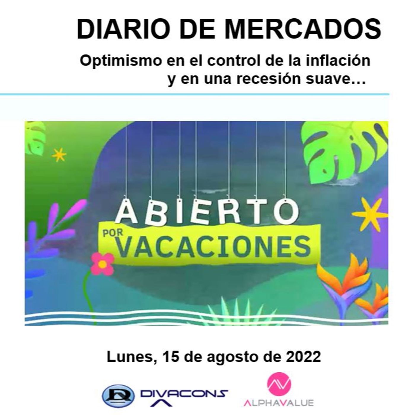 PODCAST DIARIO DE MERCADOS Lunes 15 Agosto episode artwork