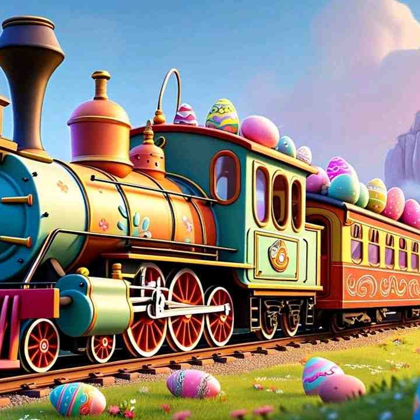 Kids Sleep Meditation EASTER EGG TRAIN 🐰 😴 Children_s Bedtime Story to Fall Asleep(MP3_160K) episode artwork