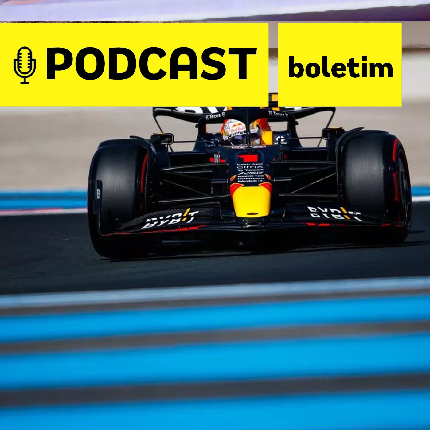 Podcast Boletim - Leclerc erra, Verstappen dispara, Hamilton é 2º e Russell despacha Pérez; debate do GP da França episode artwork