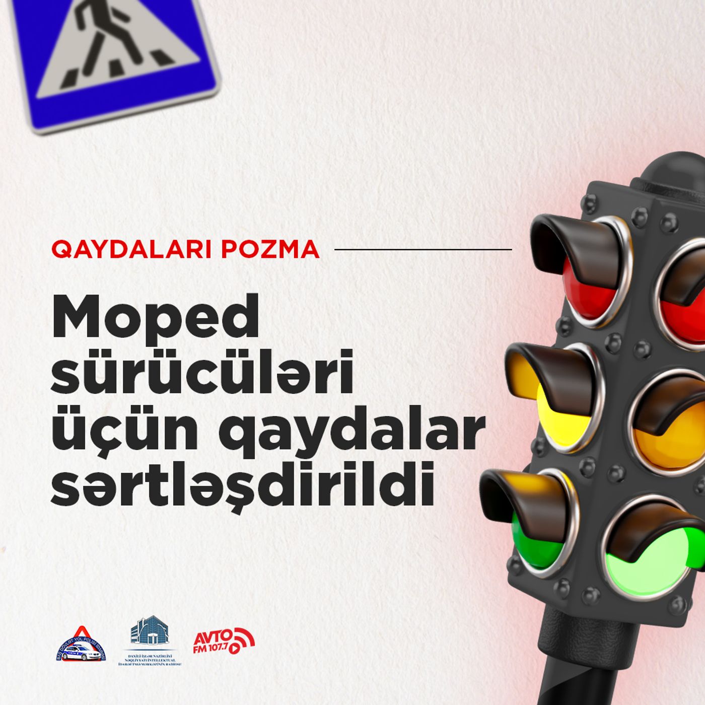 "Moped sürücüləri üçün qaydalar sərtləşdirildi" I Qaydaları pozma