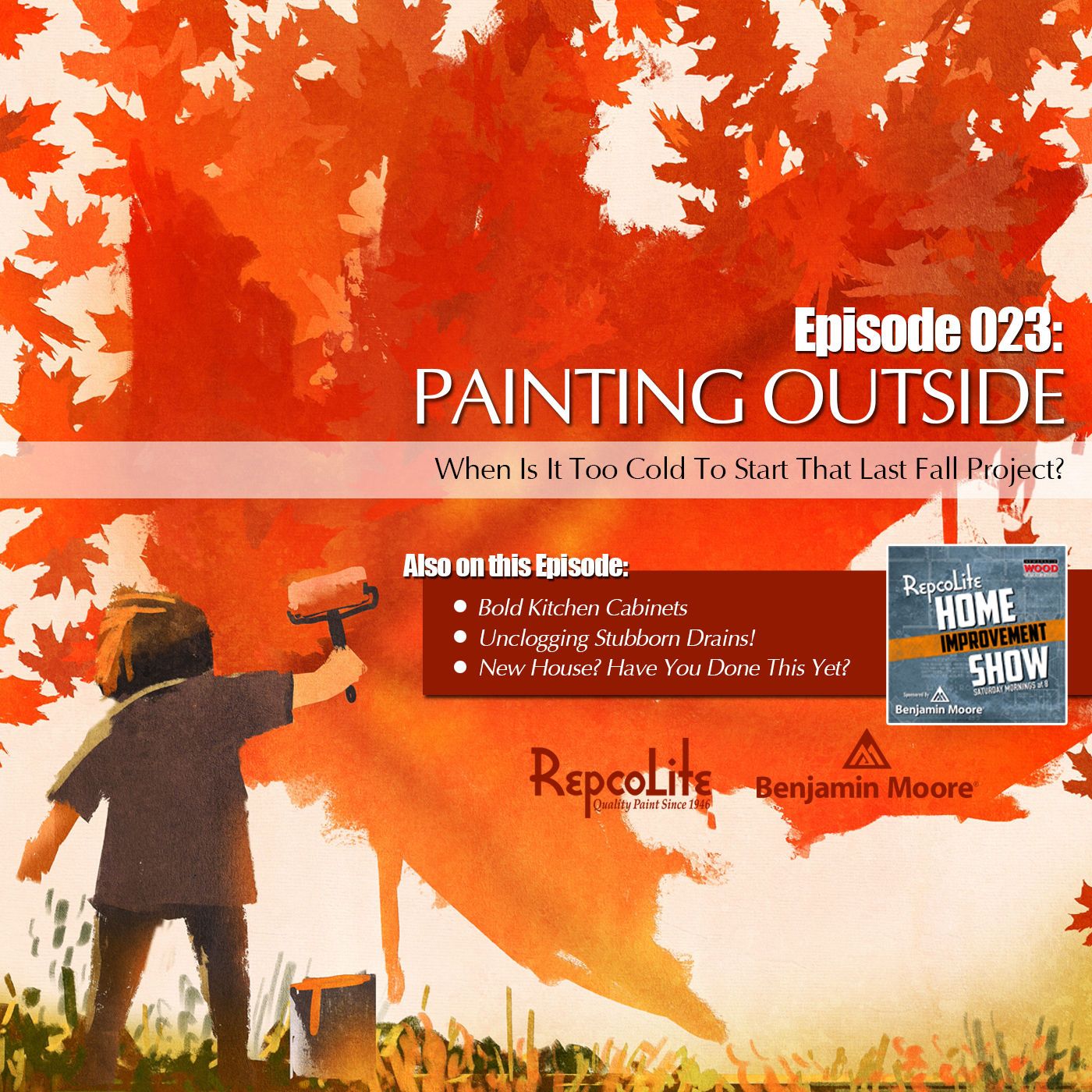 Episode 023: Bold Cabinets, Clogged Drains, Cold Weather Painting, New Home "Must-Do's"