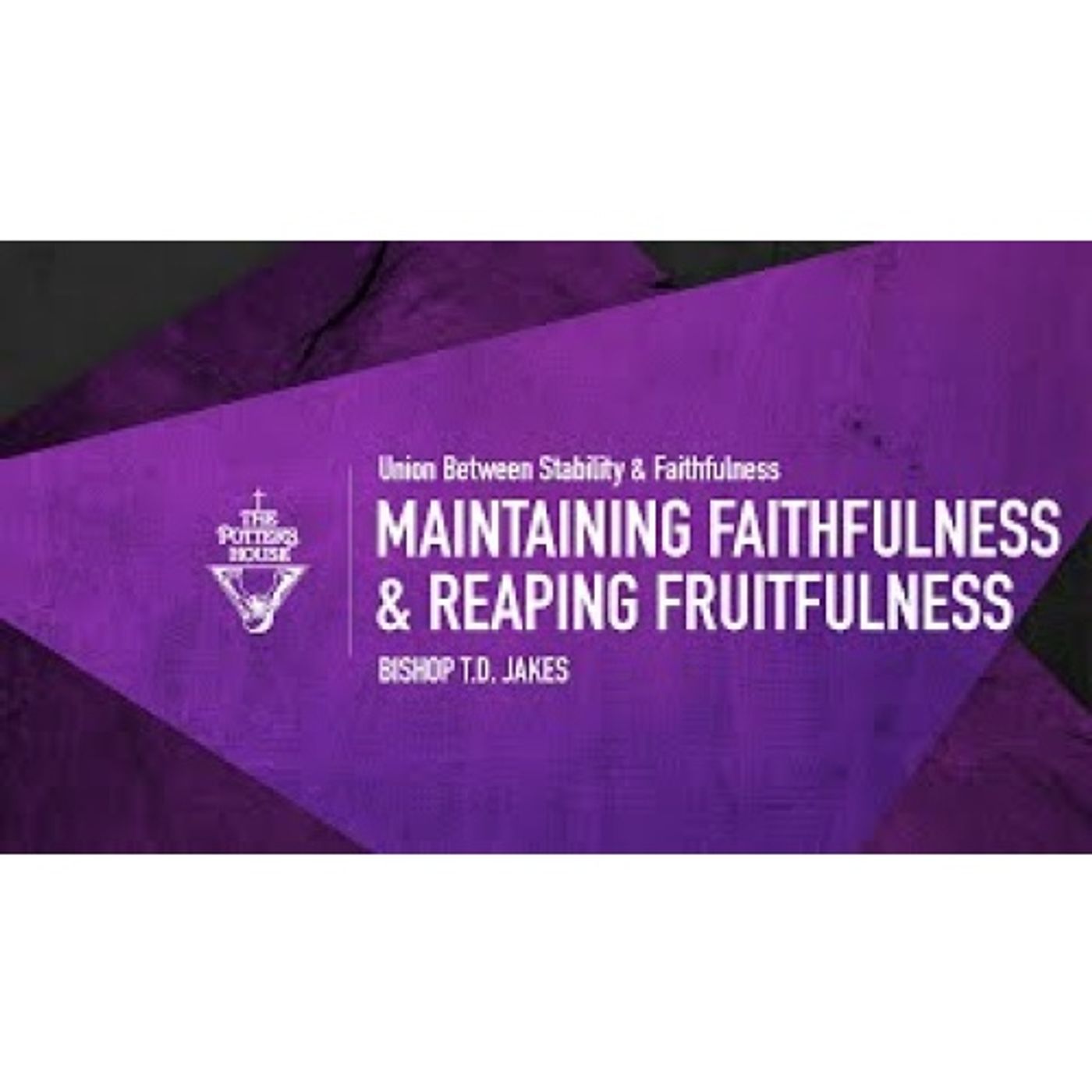 Bishop T.D. Jakes - Maintaining Faithfulness & Reaping Fruitfulness