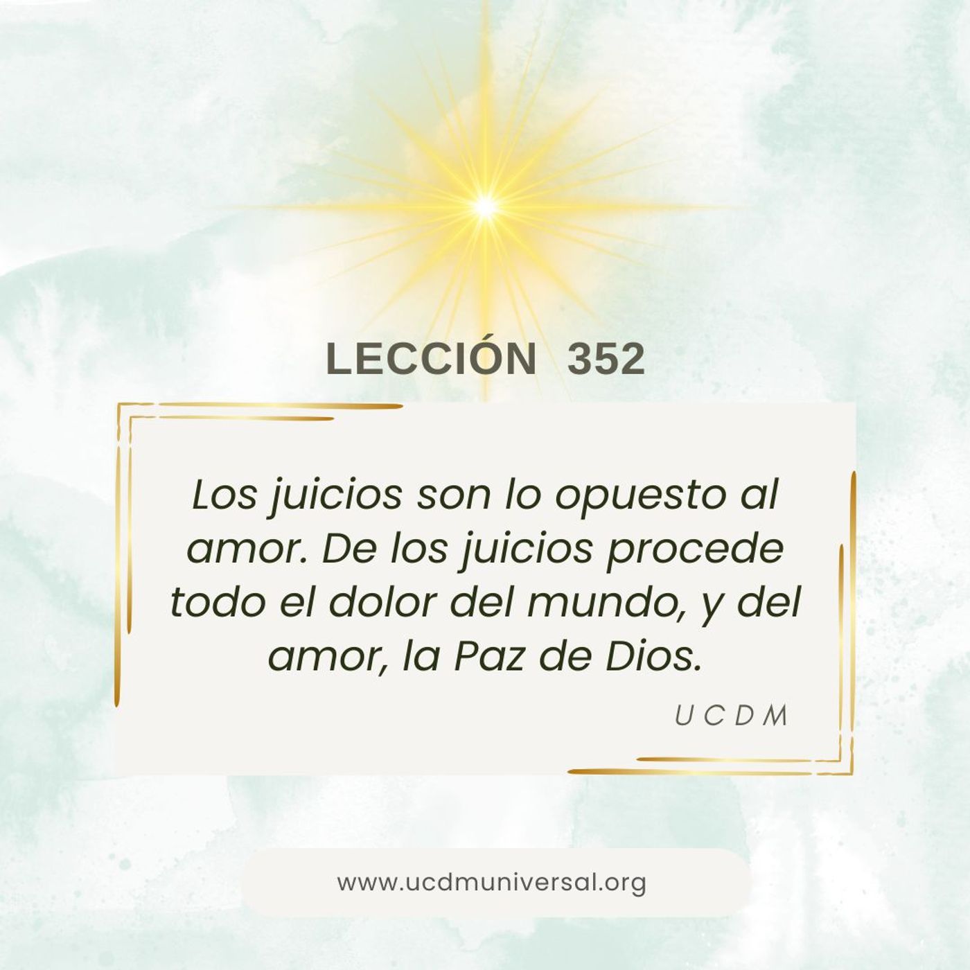 UCDM Universal LECCIÓN DEL DÍA