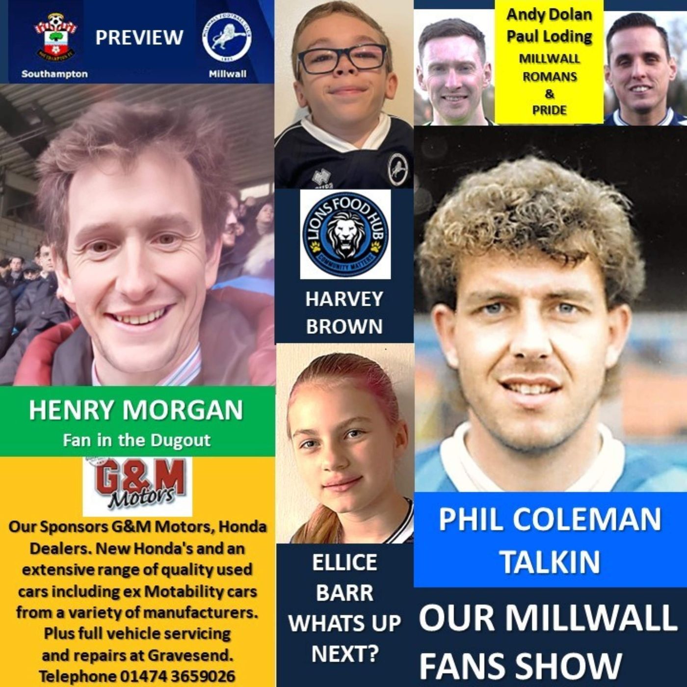 Our Millwall Fans Show - Sponsored by G&M Motors, Gravesend - 23/02/24 episode artwork