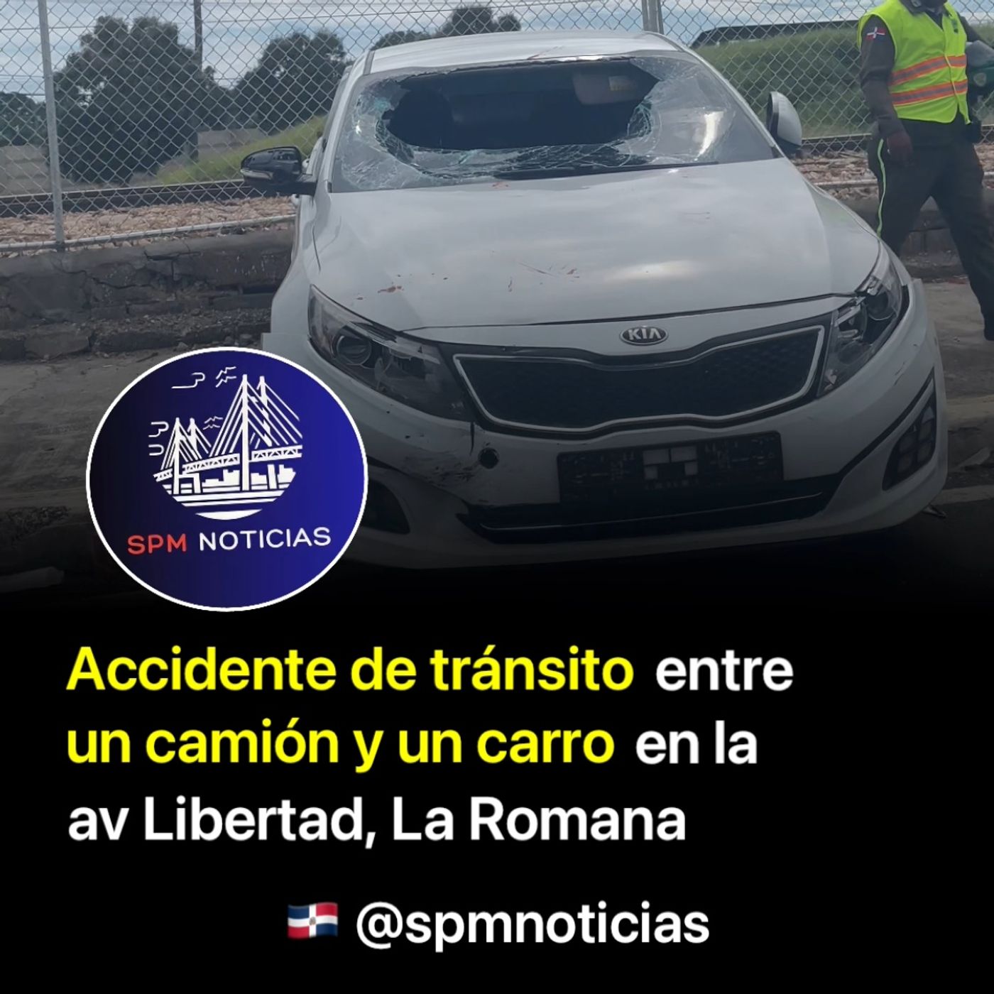Accidente de tránsito entre un camión de carga y un carro Kia en La Romana episode artwork