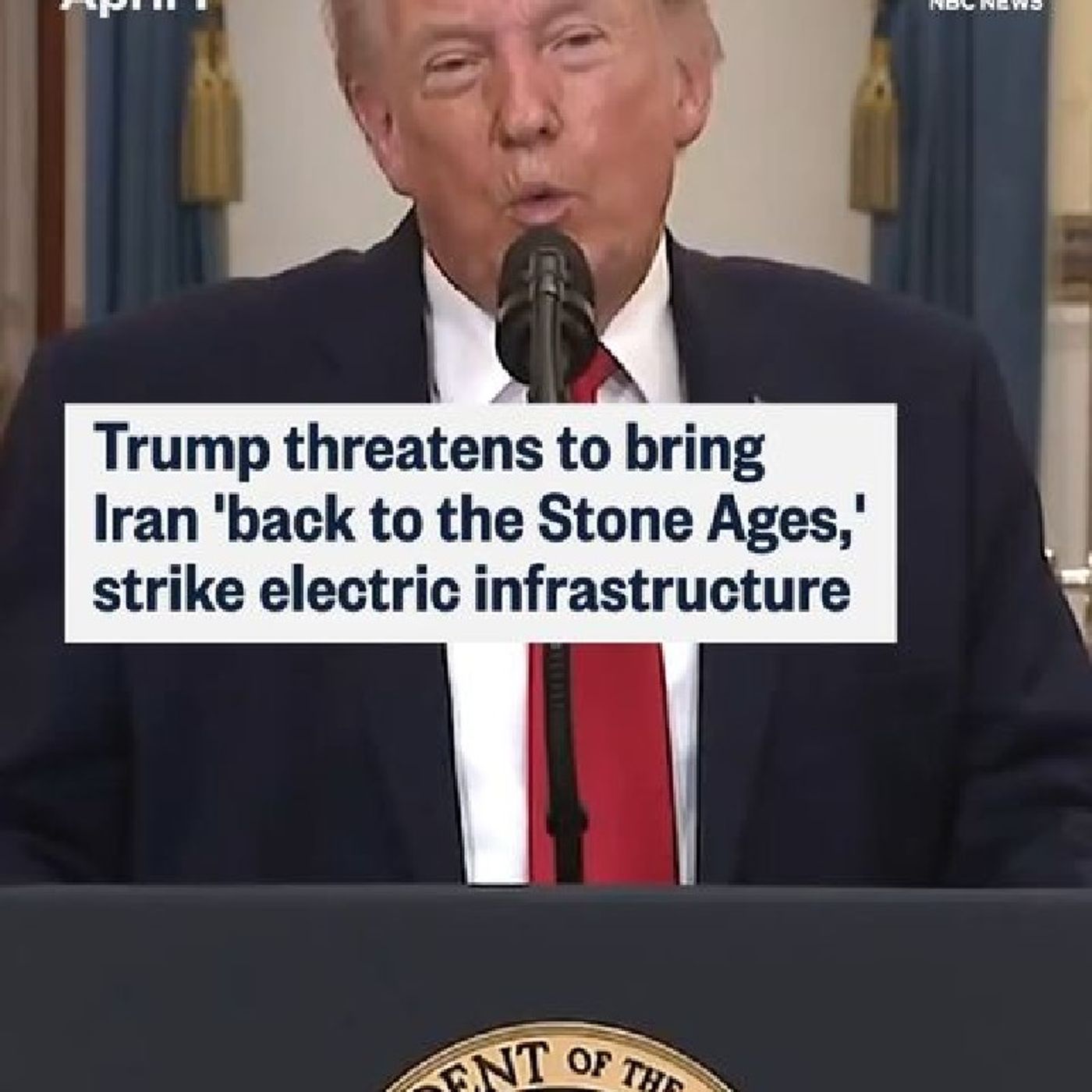 President Trump threatened to strike Iran's electric infrastructure and "bring them back to the Stone Ages" if a deal isn't made to end the episode artwork