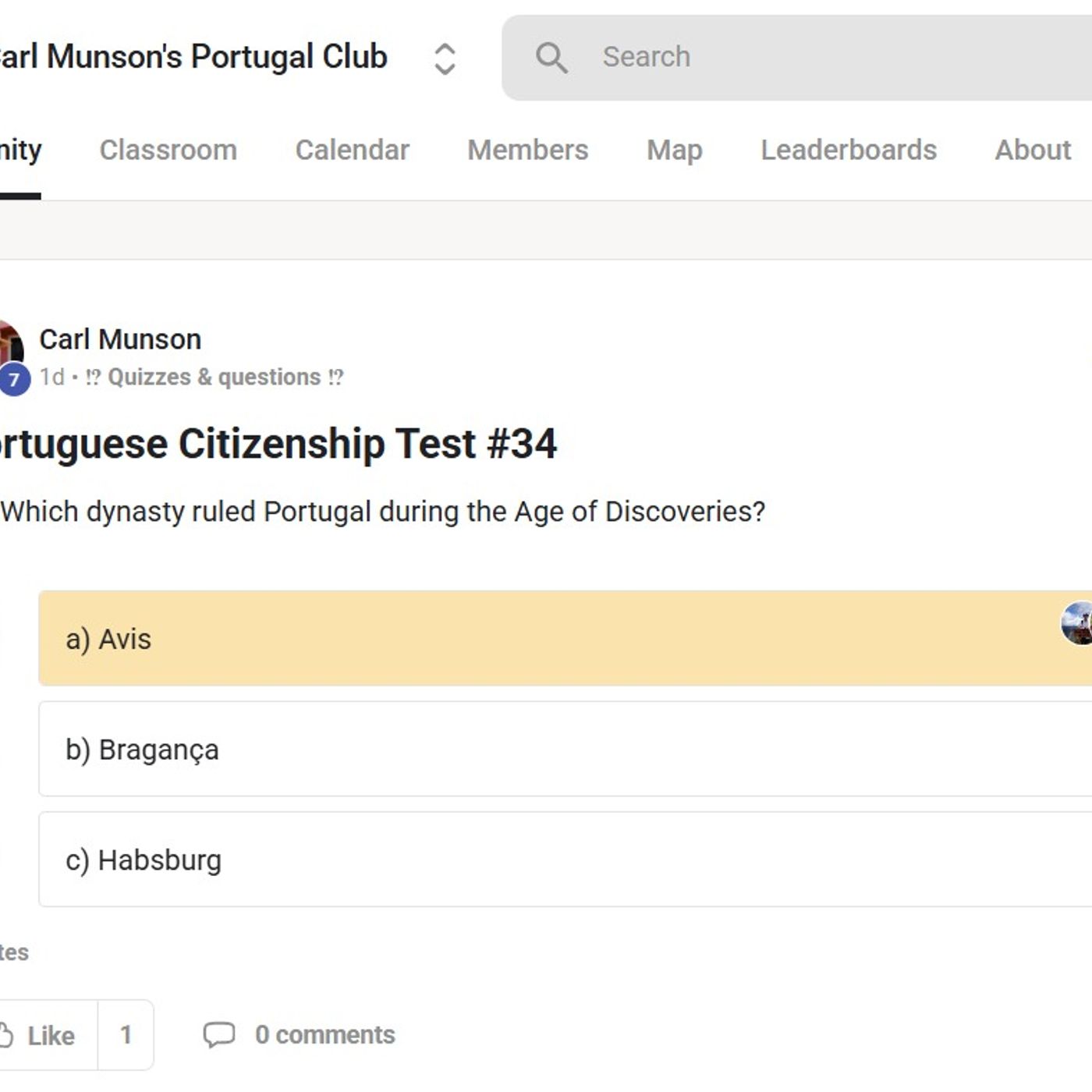 Who Were Portugal's Discovery Dynasty? #PortugueseCitizenshipTest #Question34