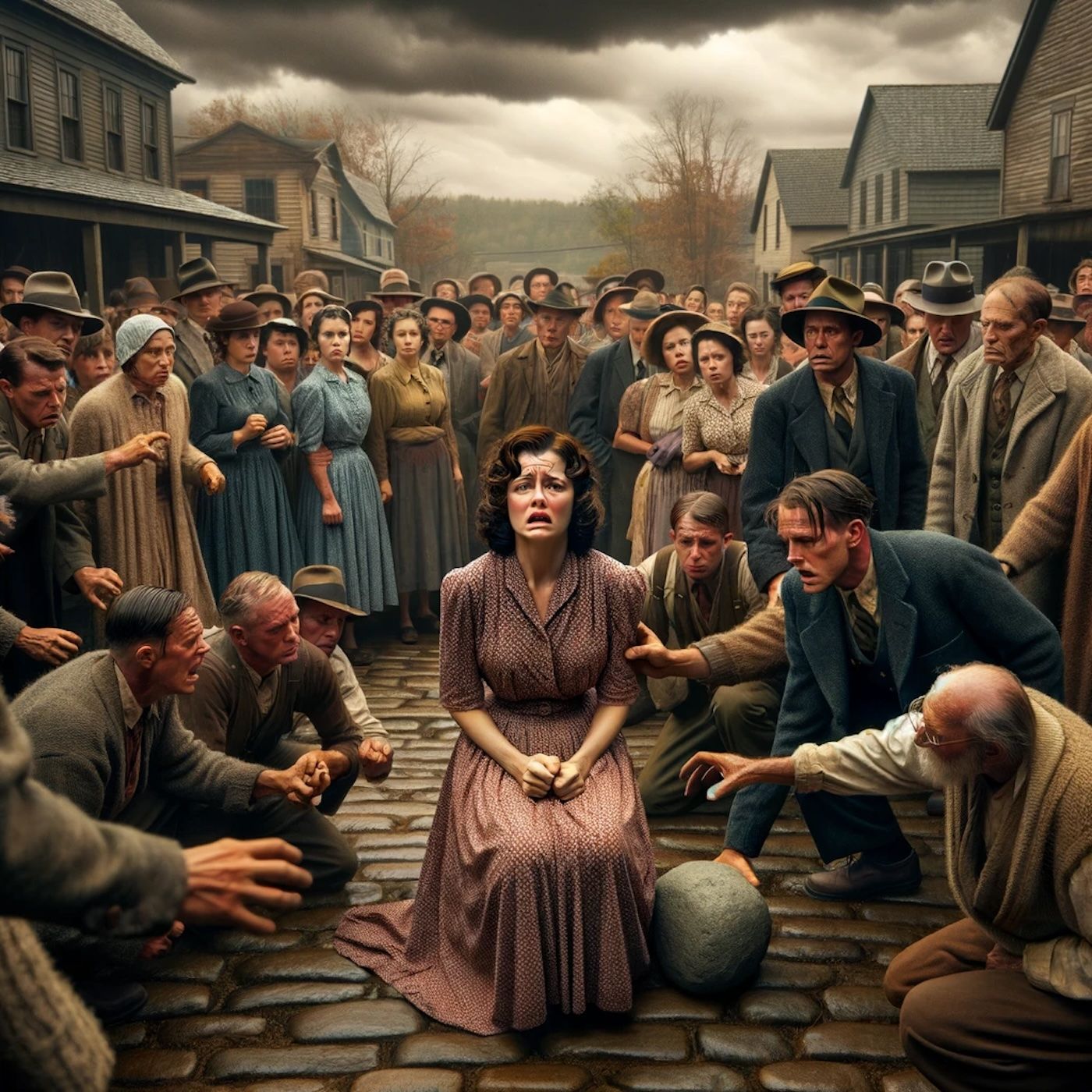 "It isn’t fair, it isn’t right,' Mrs Hutchinson screamed, and then they were upon her."