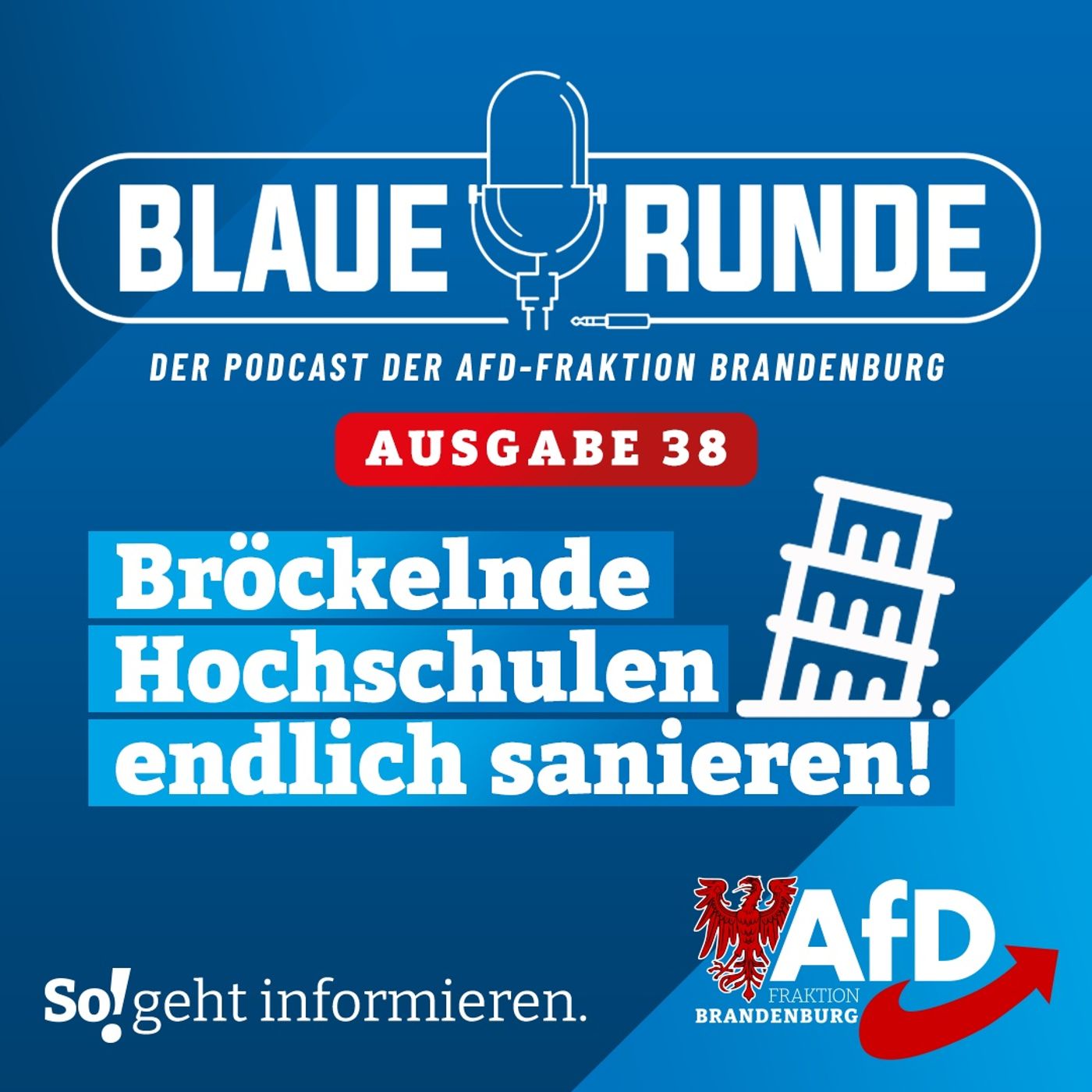 Bröckelnde Hochschulen endlich sanieren! | Die Blaue Runde, Ausgabe 38/24 vom 20.06.2024 episode artwork
