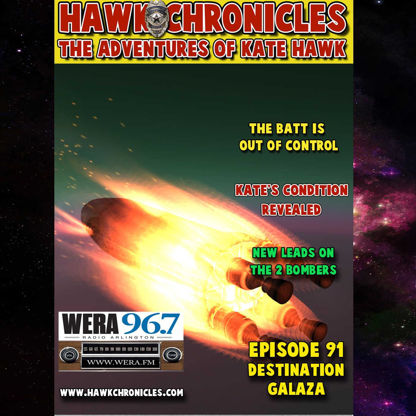 Episode 91 Hawk Chronicles "Destination Galaza" episode artwork