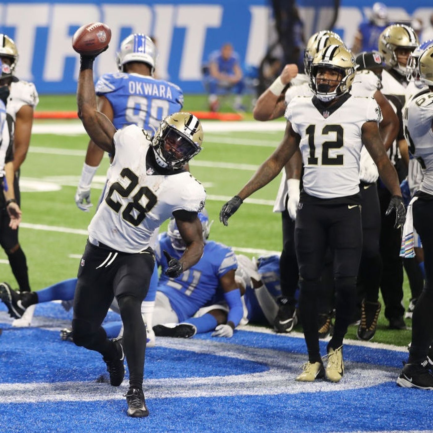 Saints Drop Lions to 1-3, NBA/MLB Bubble Update, “Around the NFL,” & Producer Fongers’ “Moment of Positivity” episode artwork