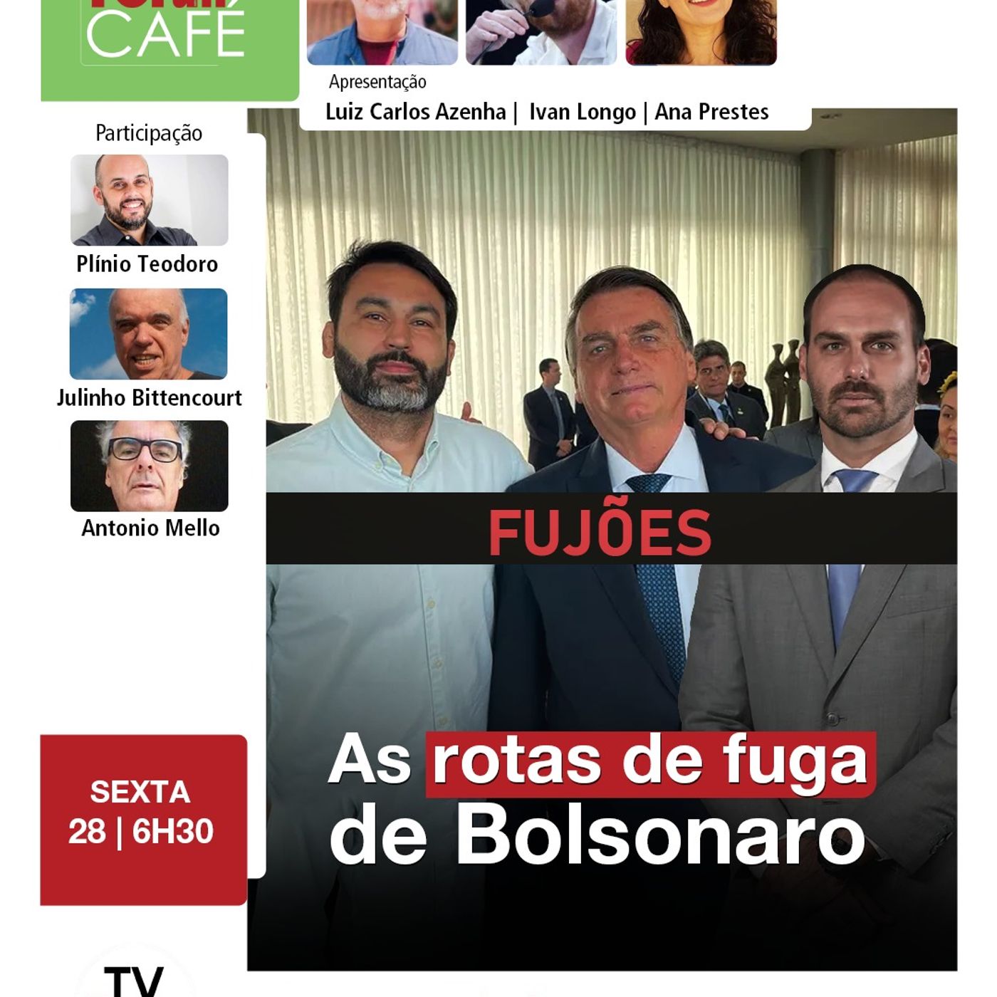 STF monitora possíveis rotas de fuga de Bolsonaro réu para EUA ou Hungria | Fórum Café | 28.3.25