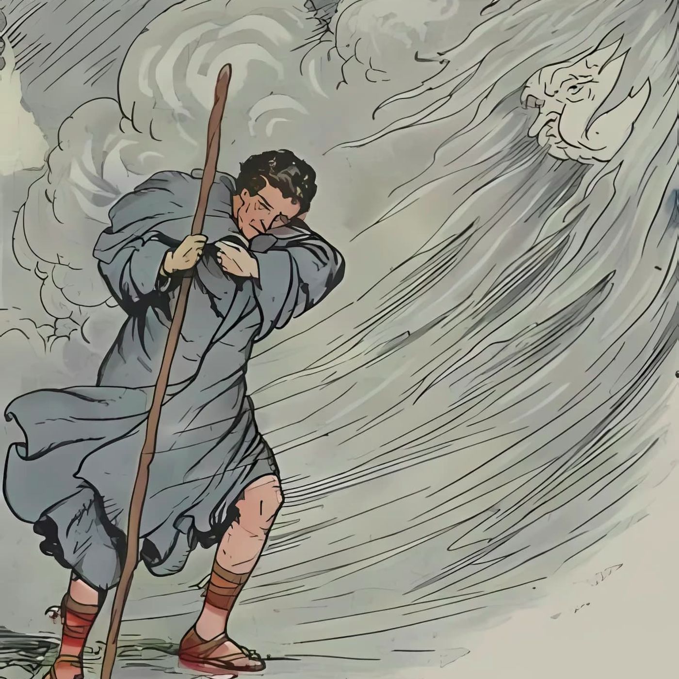 The North Wind And The Sun | Aesop Fables episode artwork