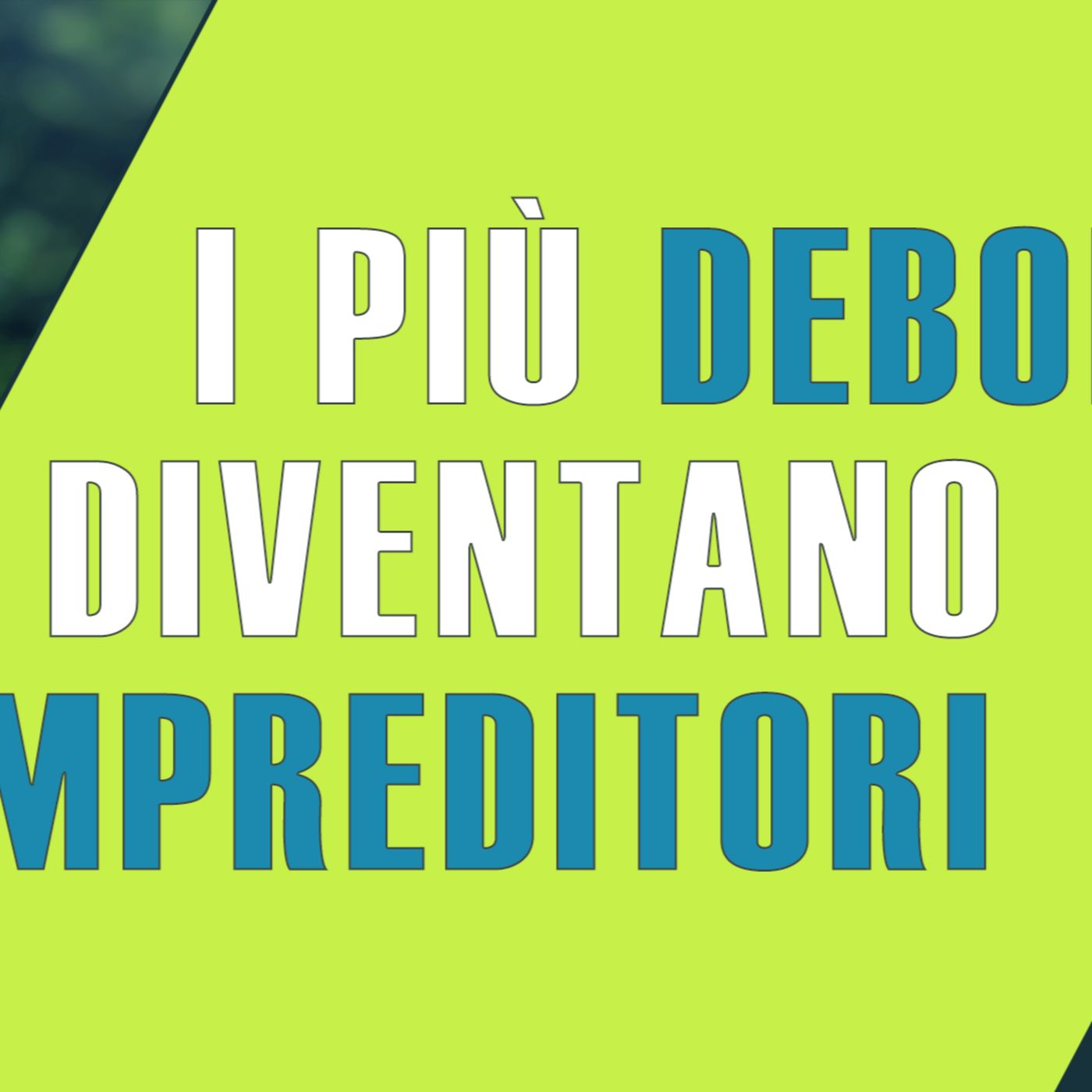 Mettersi in proprio è una facile scappatoia