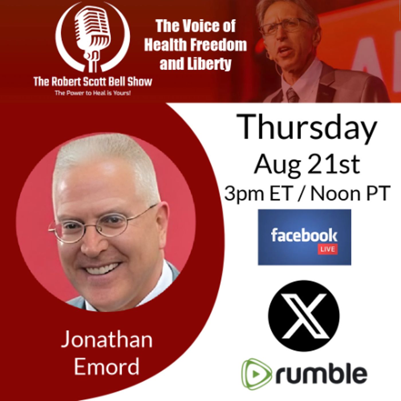 Jonathan Emord, RFK vs AAP, CT Docs Push Back, MAHA Targets Pharma Ads, Walk for Autism Health, CDC Data - The RSB Show 8-21-25 episode artwork