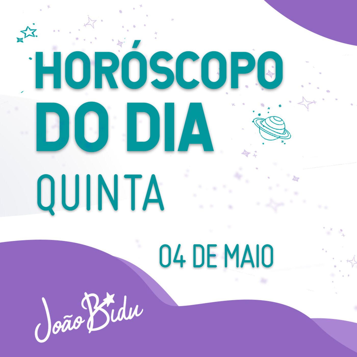 Horóscopo do Dia 04 de Maio com João Bidu - Quinta episode artwork