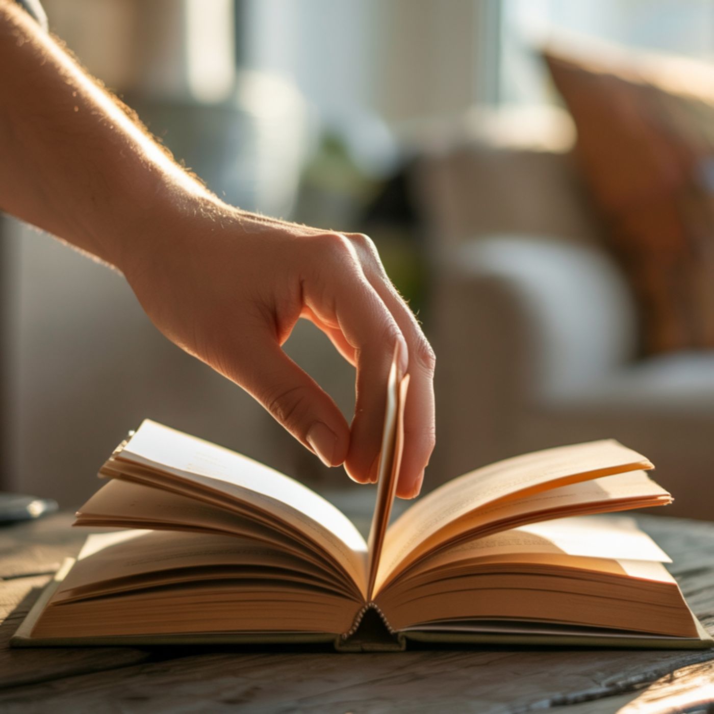 De fondo un libro