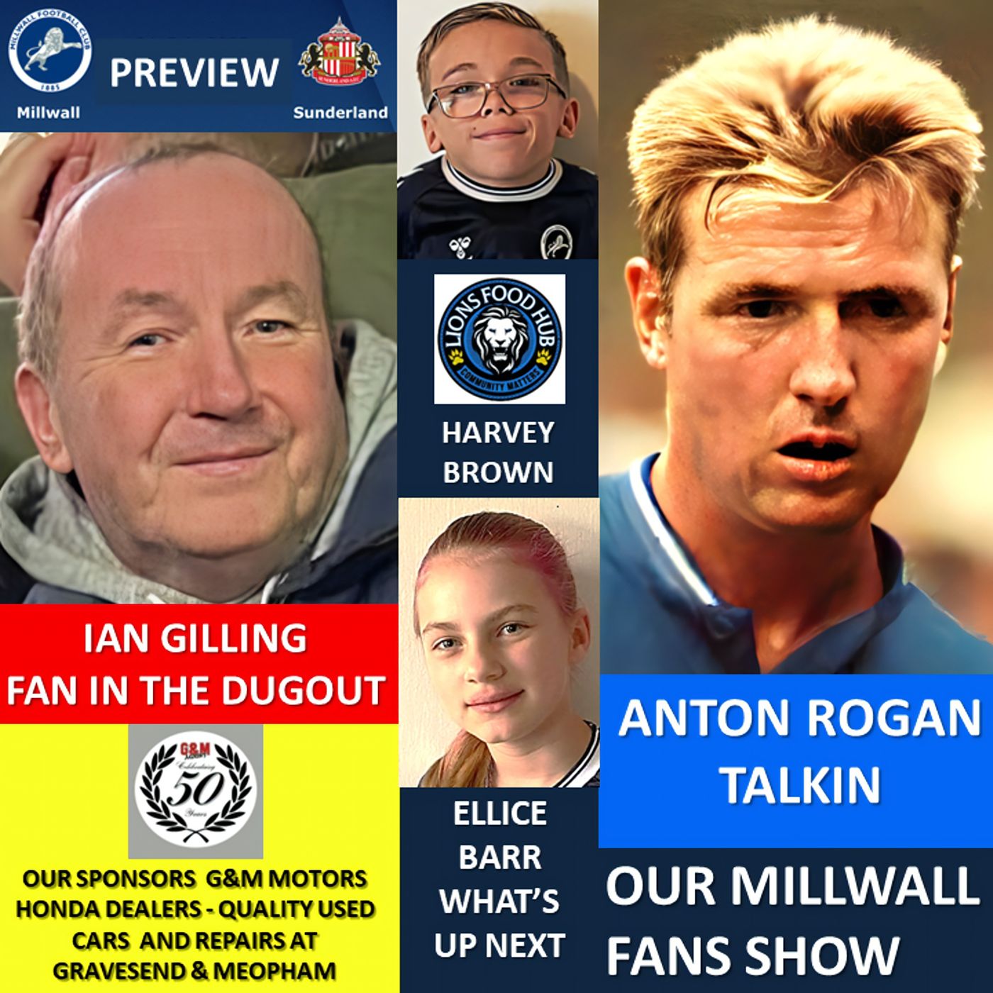 Our Millwall Fans Show - Sponsored by G&M Motors - Meopham & Gravesend 03/02/23 episode artwork