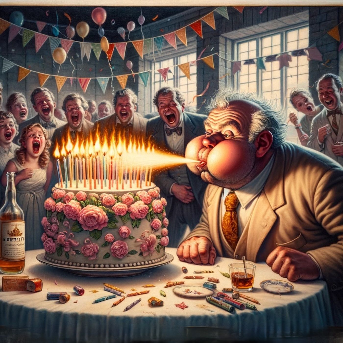 "My father drank so heavily that when he blew on the birthday cake he lit the candles." episode artwork