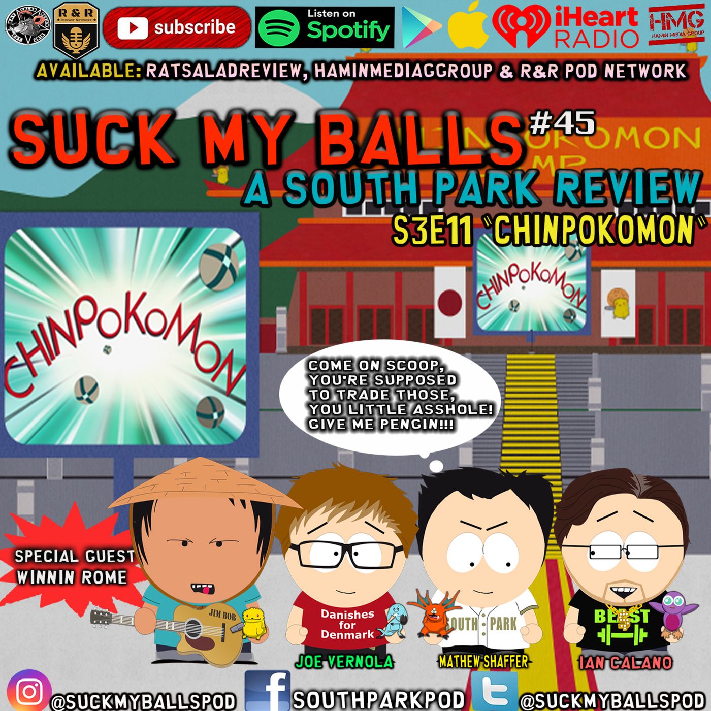 SMB #45 - S3E11 "Chinpokomon" YOU GOT TO DOWNLOAD, YOU GOT TO DOWNLOAD....SUCK MY BALLS!!!