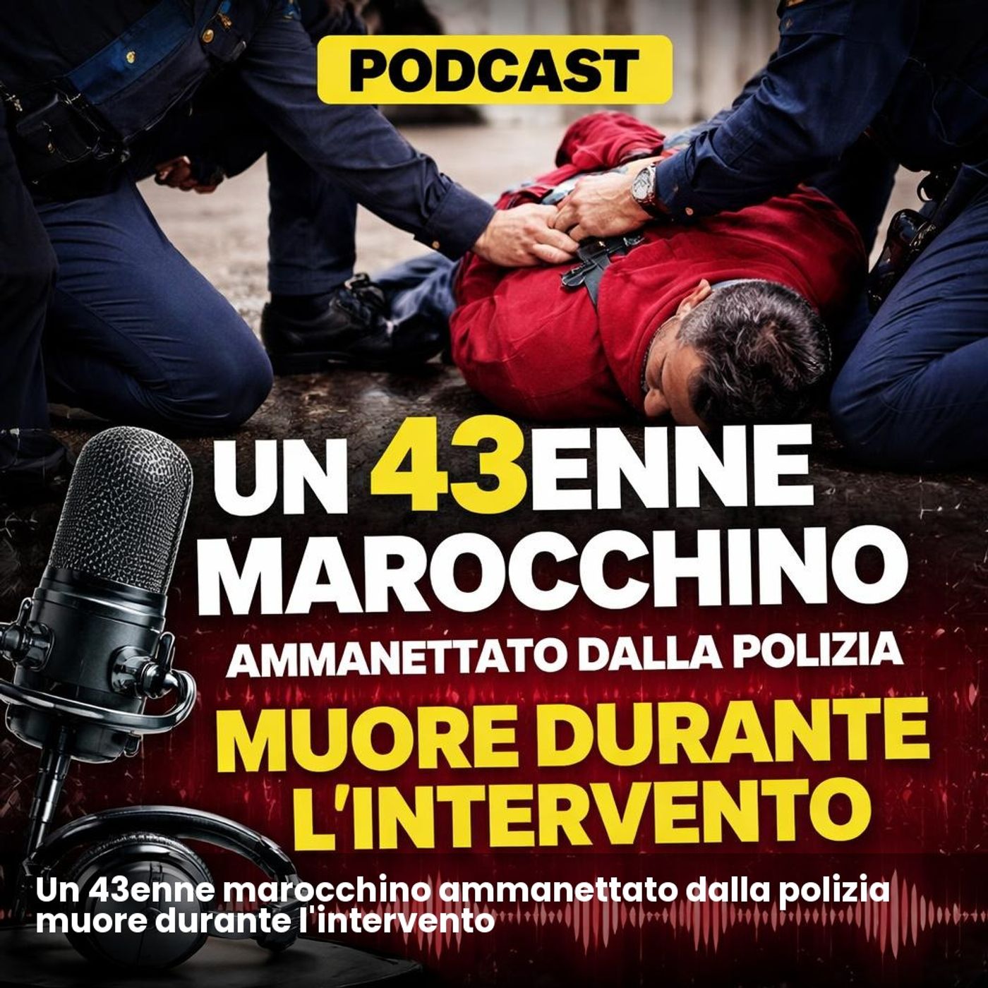Un 43enne marocchino ammanettato dalla polizia muore durante l'intervento episode artwork