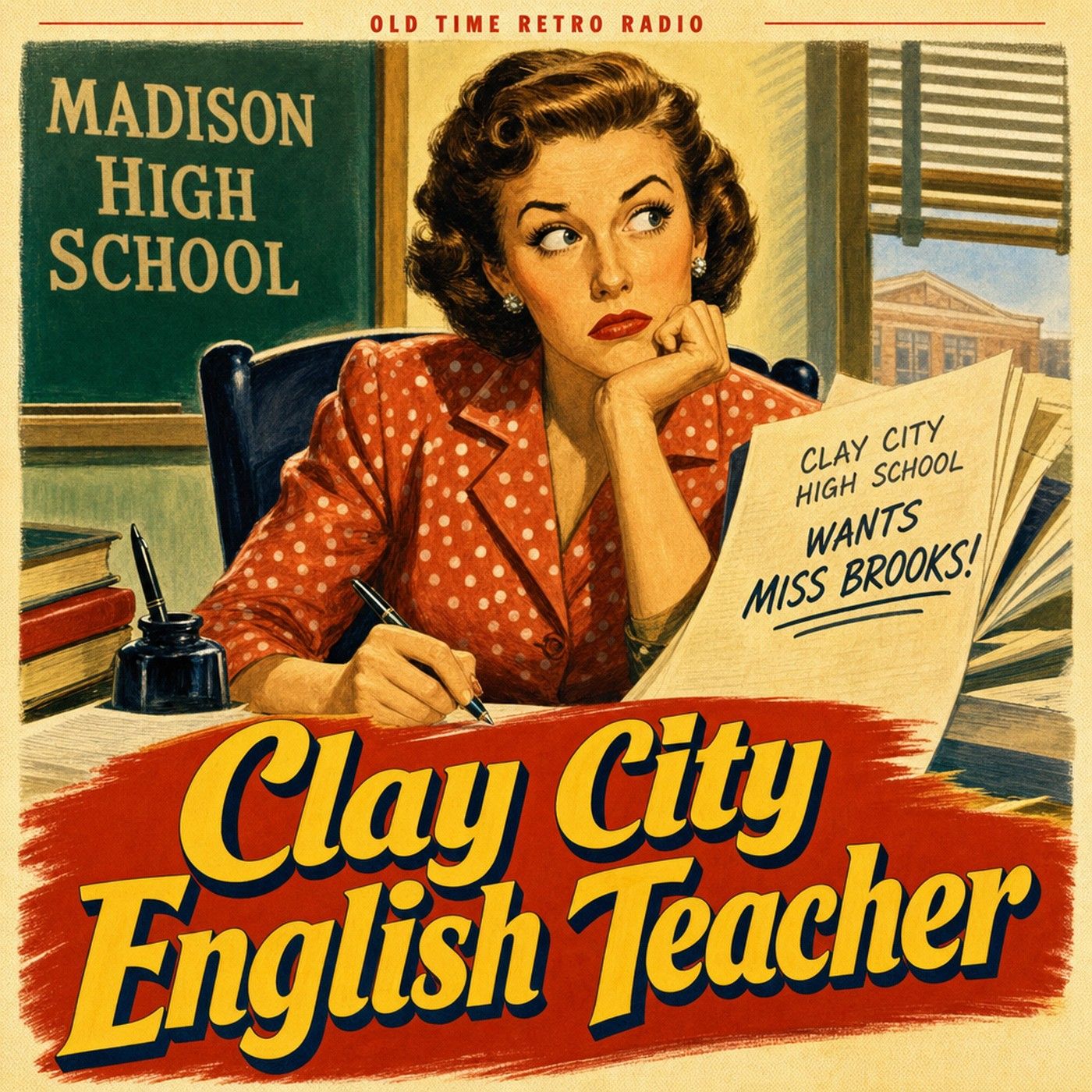 Our Miss Brooks - "Clay City English Teacher" (1949) episode artwork