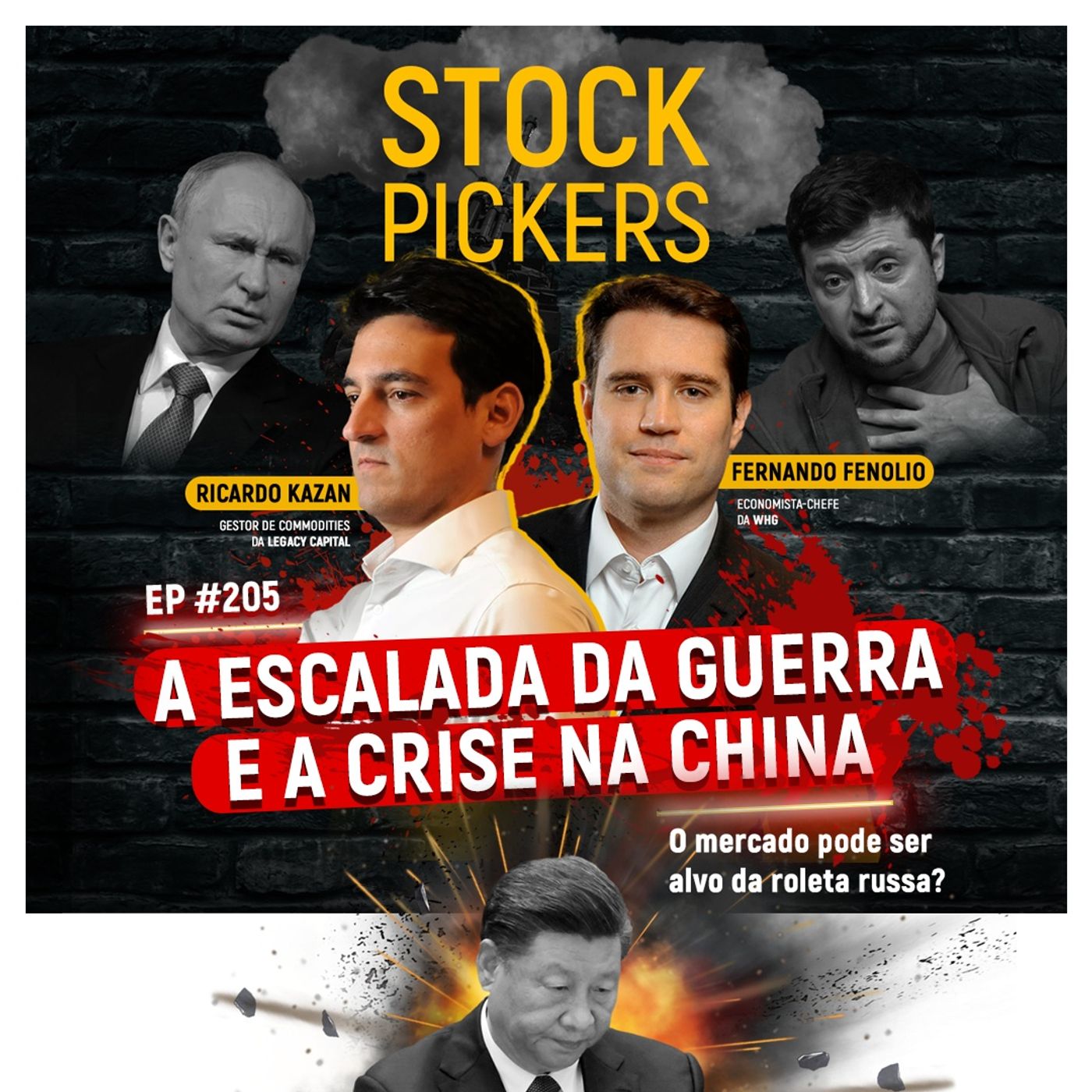 #205 Alerta Vermelho: A escalada da guerra e a crise na China - o mercado pode ser alvo da roleta russa?