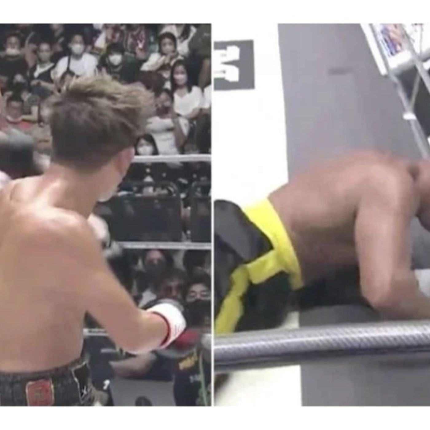 Mayweather bodyguard left facedown on canvas by KO episode artwork