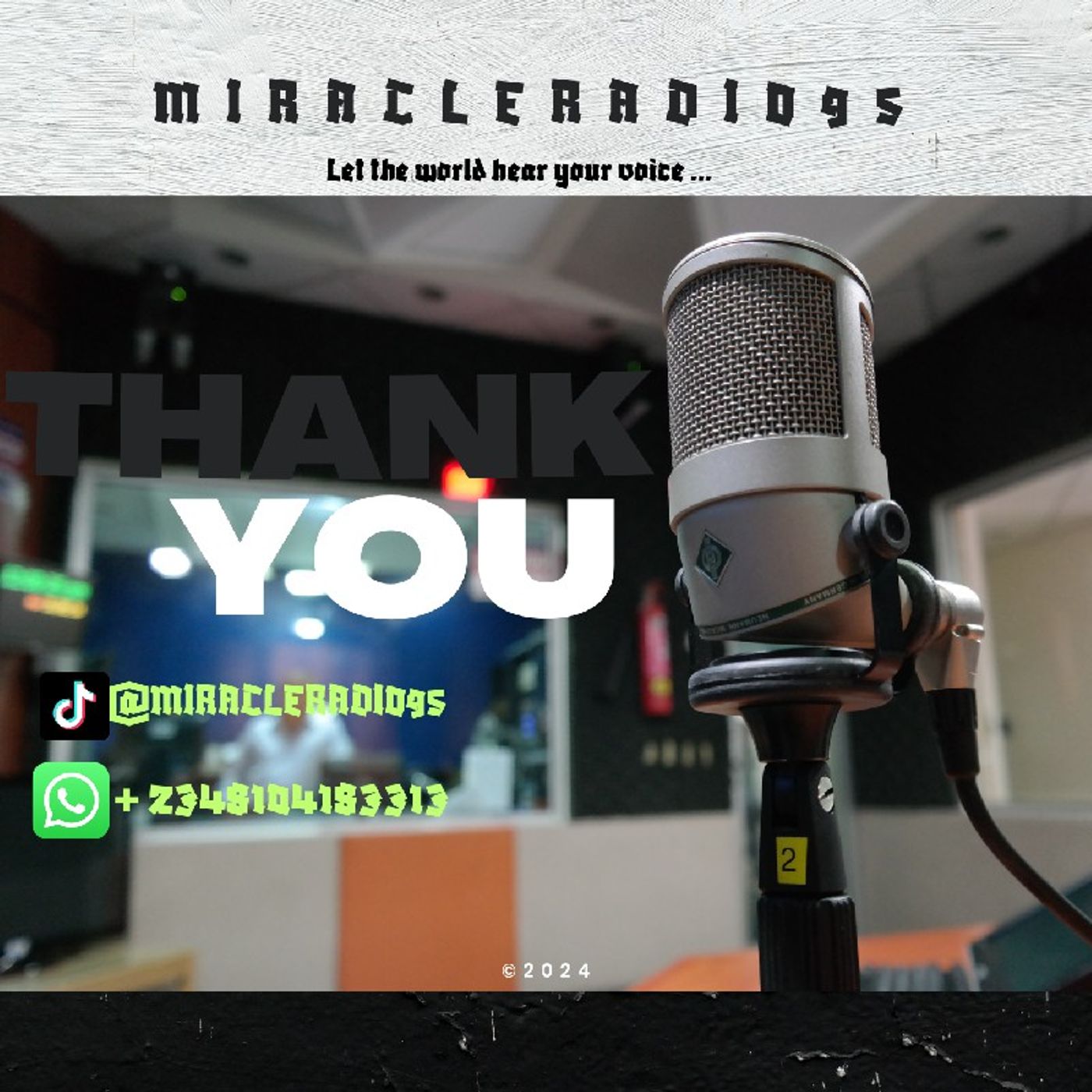 MIRACLERADIO95 _M'CLEvoice's_30/12/24 vote of thanks episode artwork
