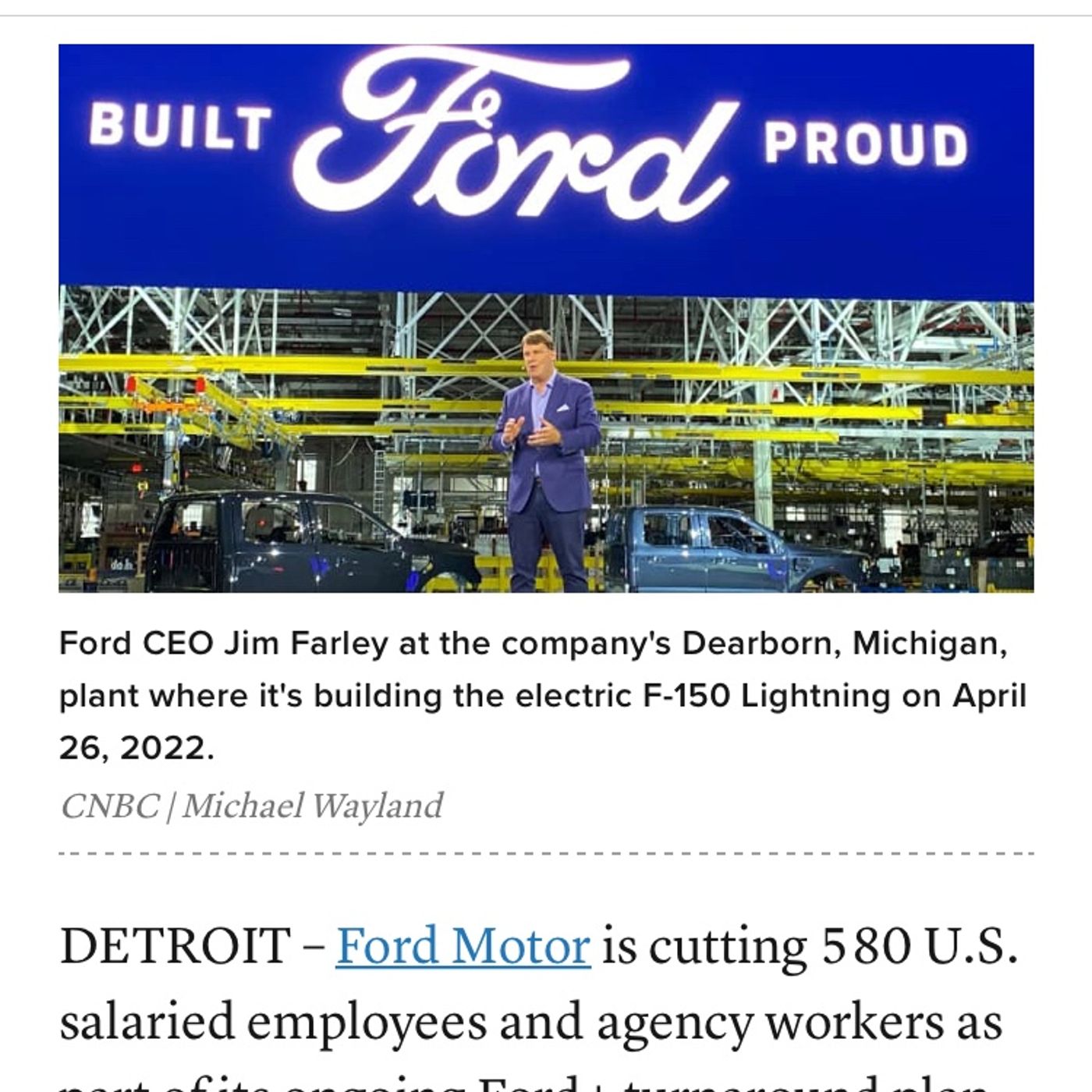 Ford laying off Engineers because they are being forced to make more electric cars episode artwork