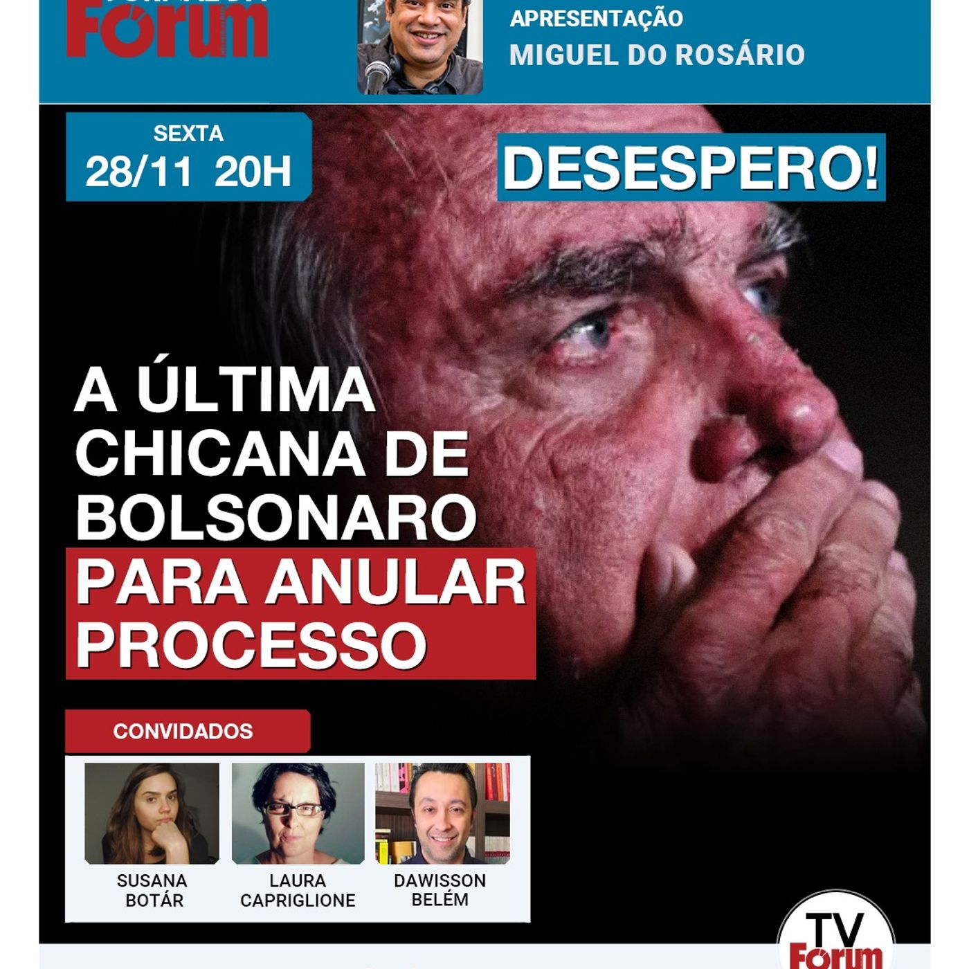 BOLSONARO DESESPERADO! Defesa tenta anular processo no STF com chicana jurídica surreal! | 28.11.25 episode artwork