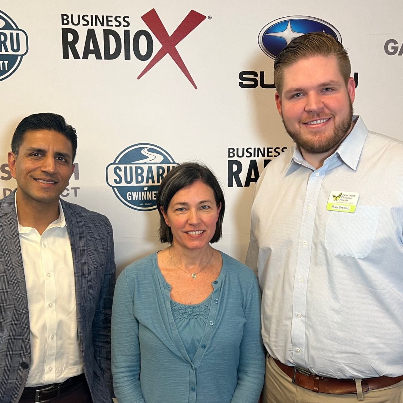 Dr. Heerain Shah with Psychiatric Professionals of Georgia and Christi Heidt & Riley Womac with Peachtree Christian Health episode artwork