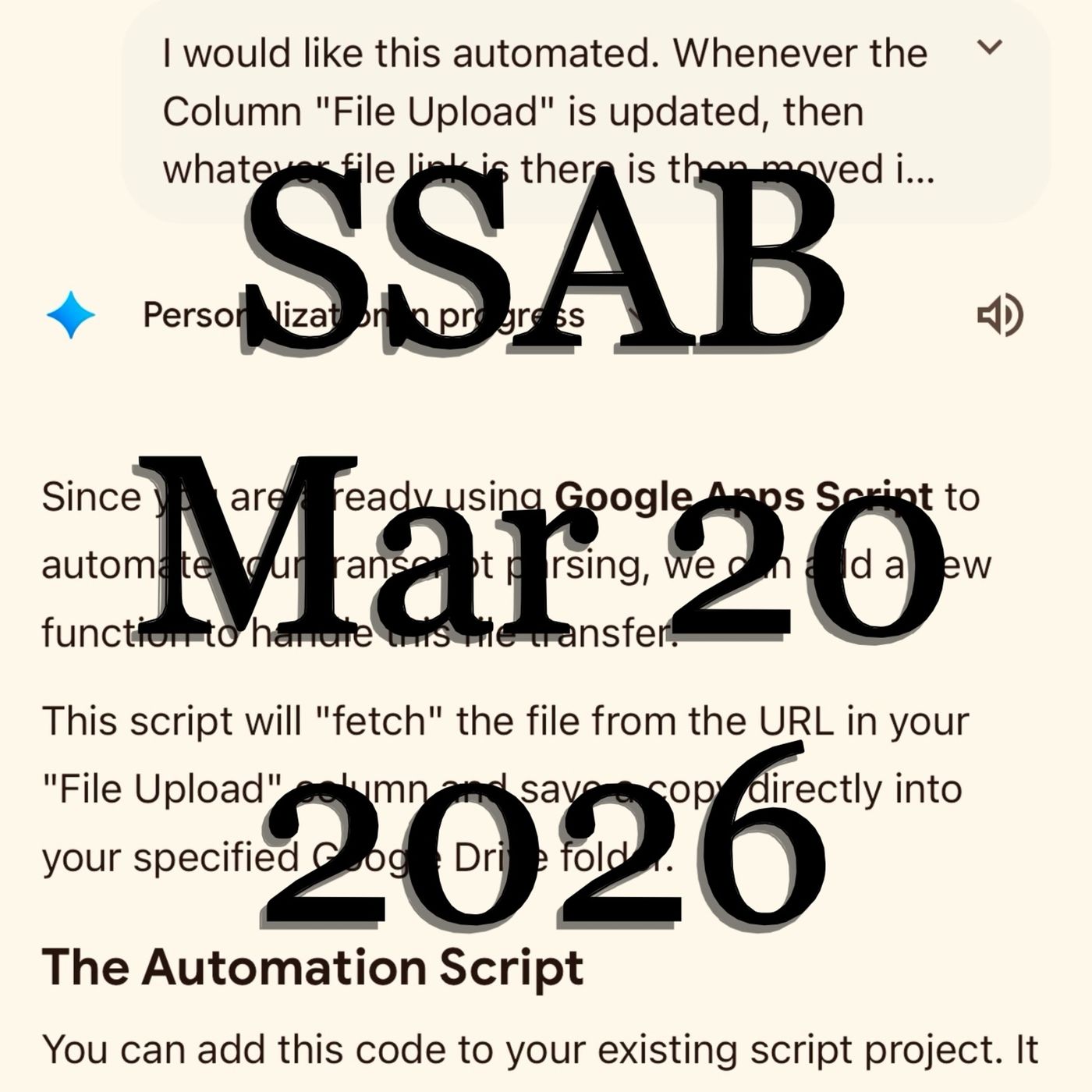 SSAB - March 20, 2026