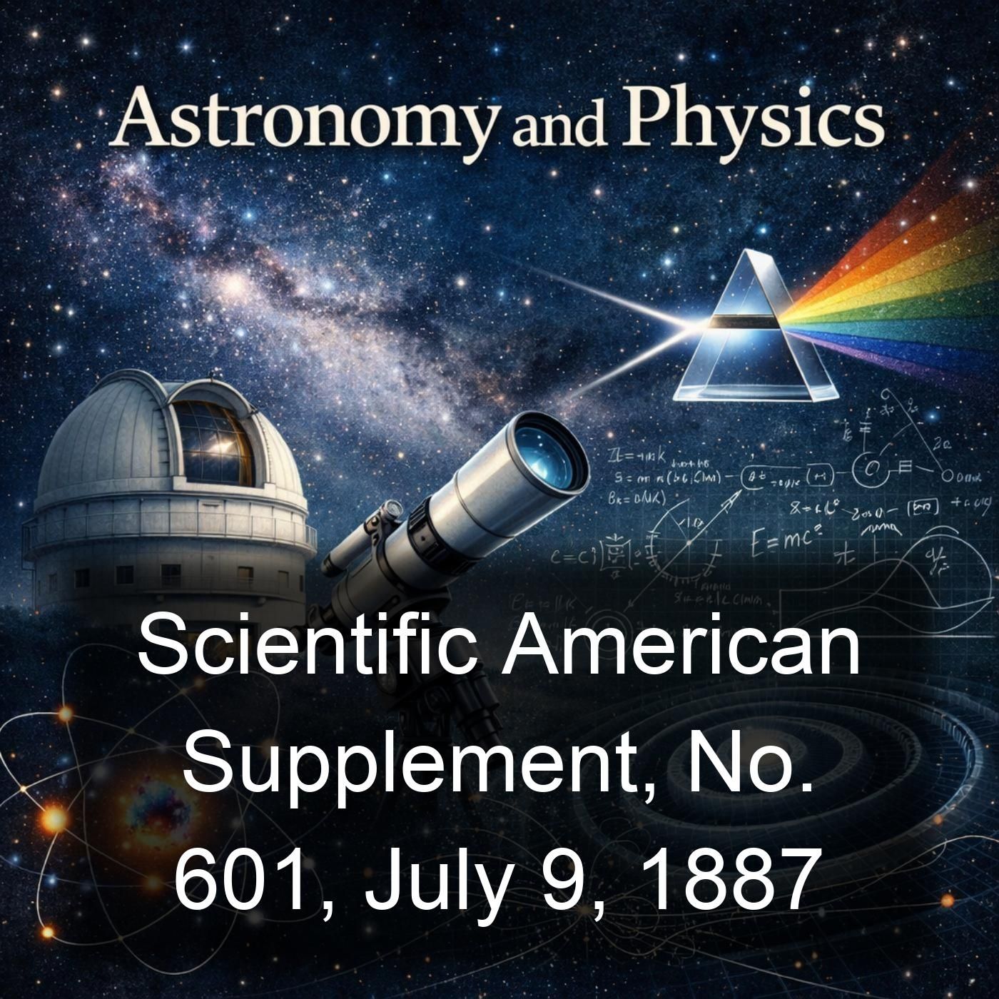 Scientific American Supplement, No. 601, July 9, 1887 cover art